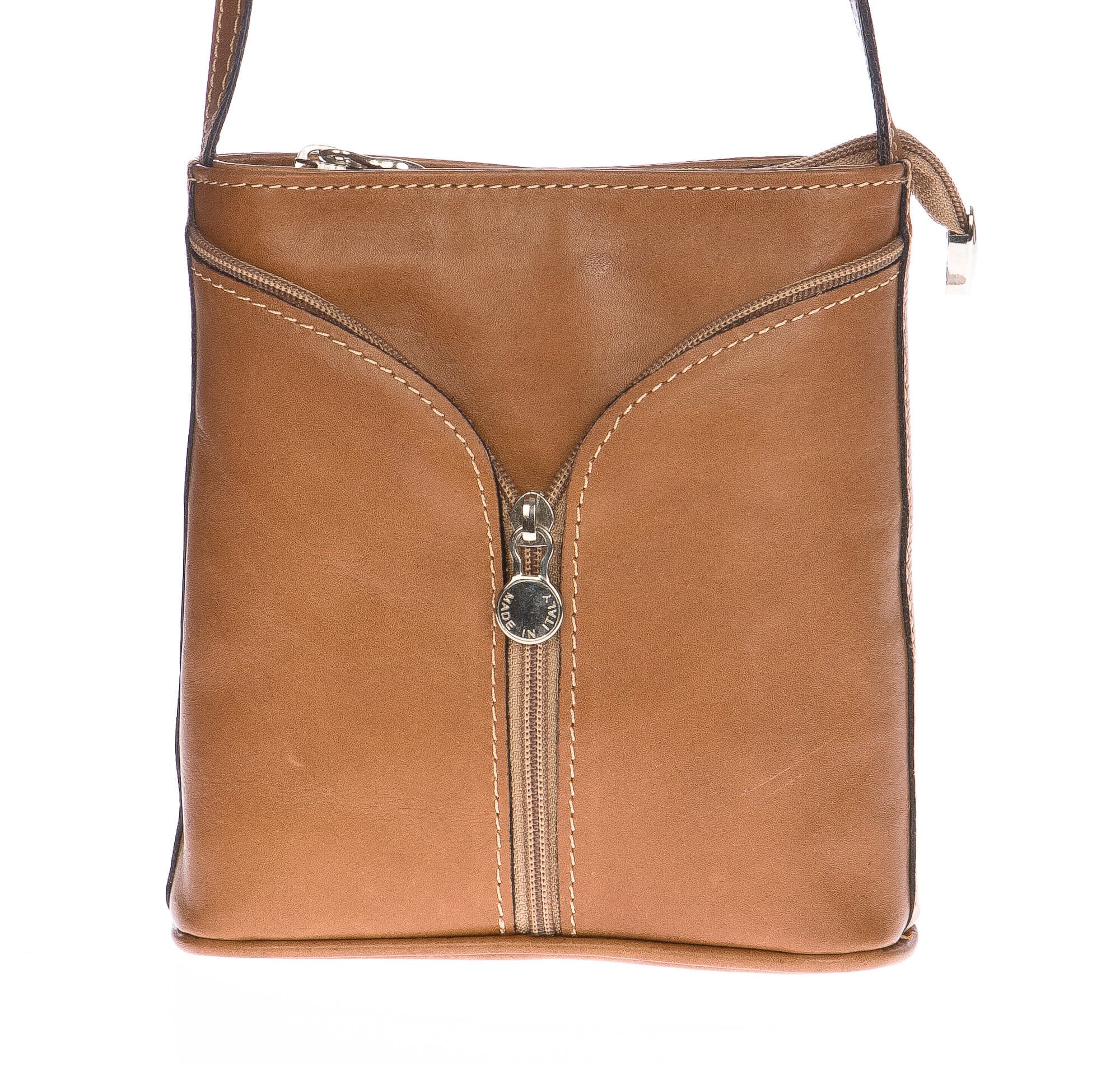 Borsa donna in vera pelle CHIAROSCURO mod. SONIA colore BEIGE Made in Italy (Borsa)
