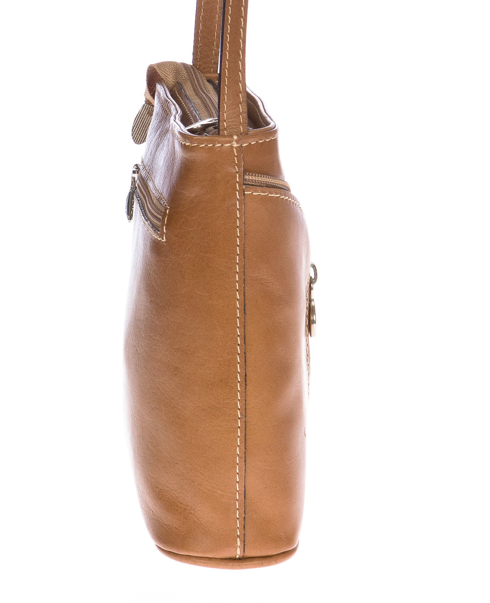 Borsa donna in vera pelle CHIAROSCURO mod. SONIA colore BEIGE Made in Italy (Borsa)