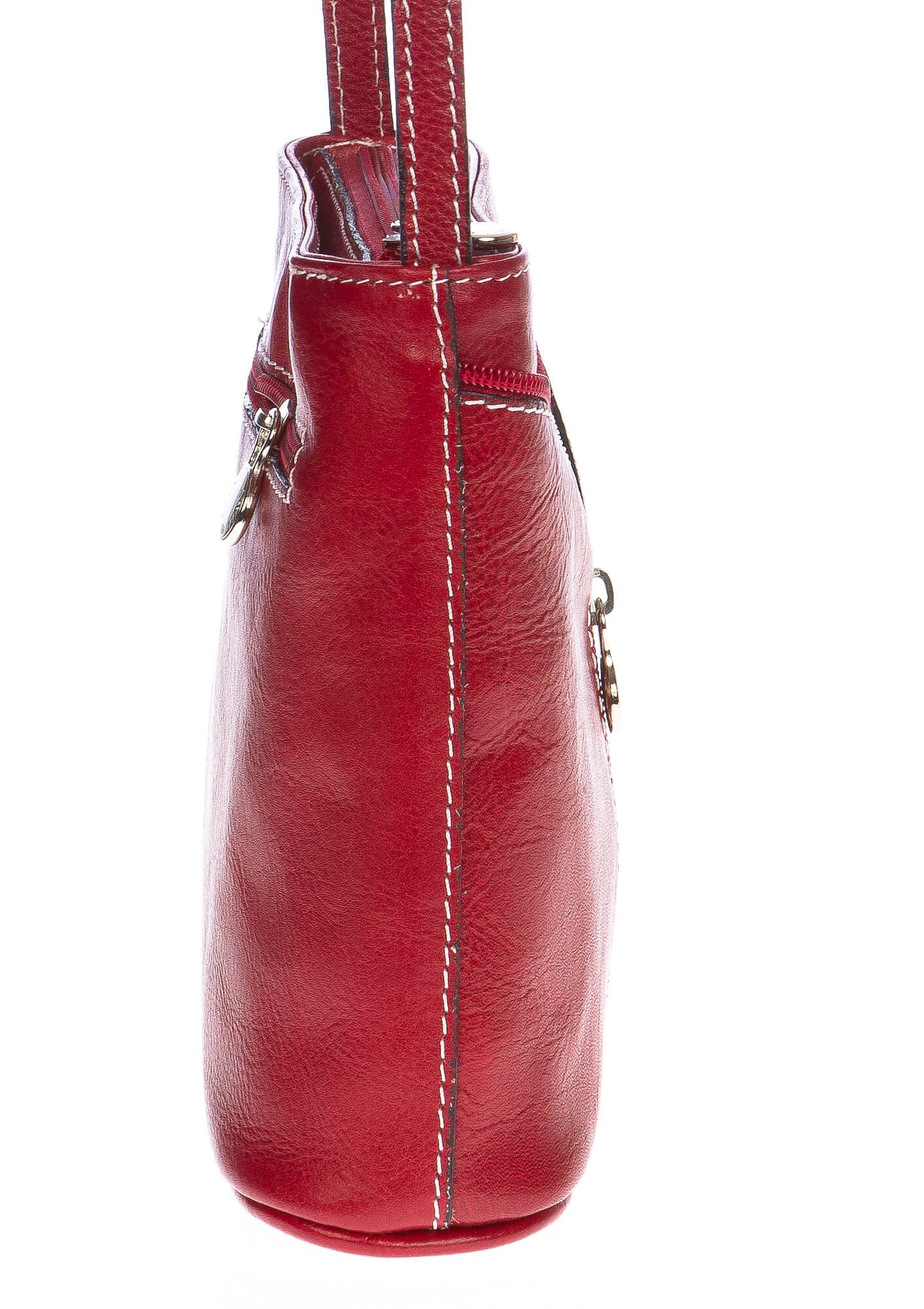 Borsa donna in vera pelle CHIAROSCURO mod. SONIA colore ROSSO Made in Italy (Borsa)