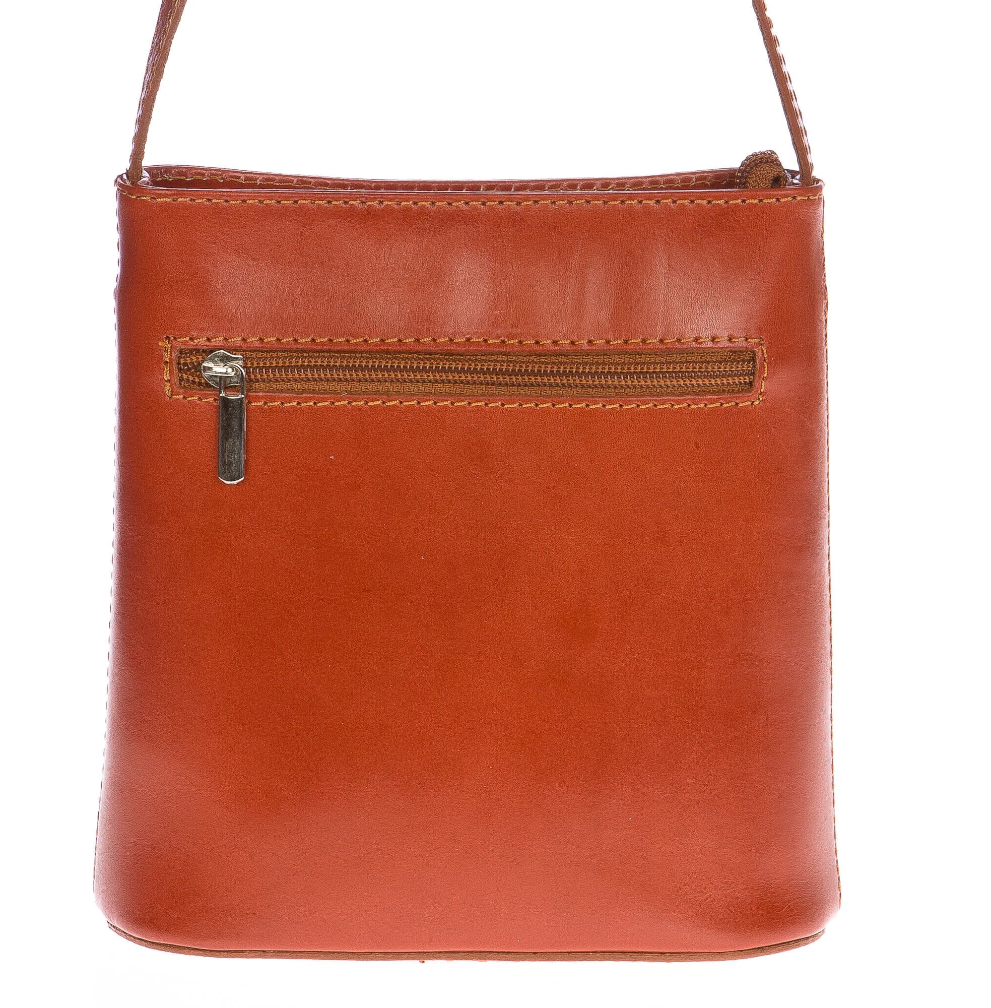 Borsa donna in vera pelle CHIAROSCURO mod. ANNA colore MIELE Made in Italy