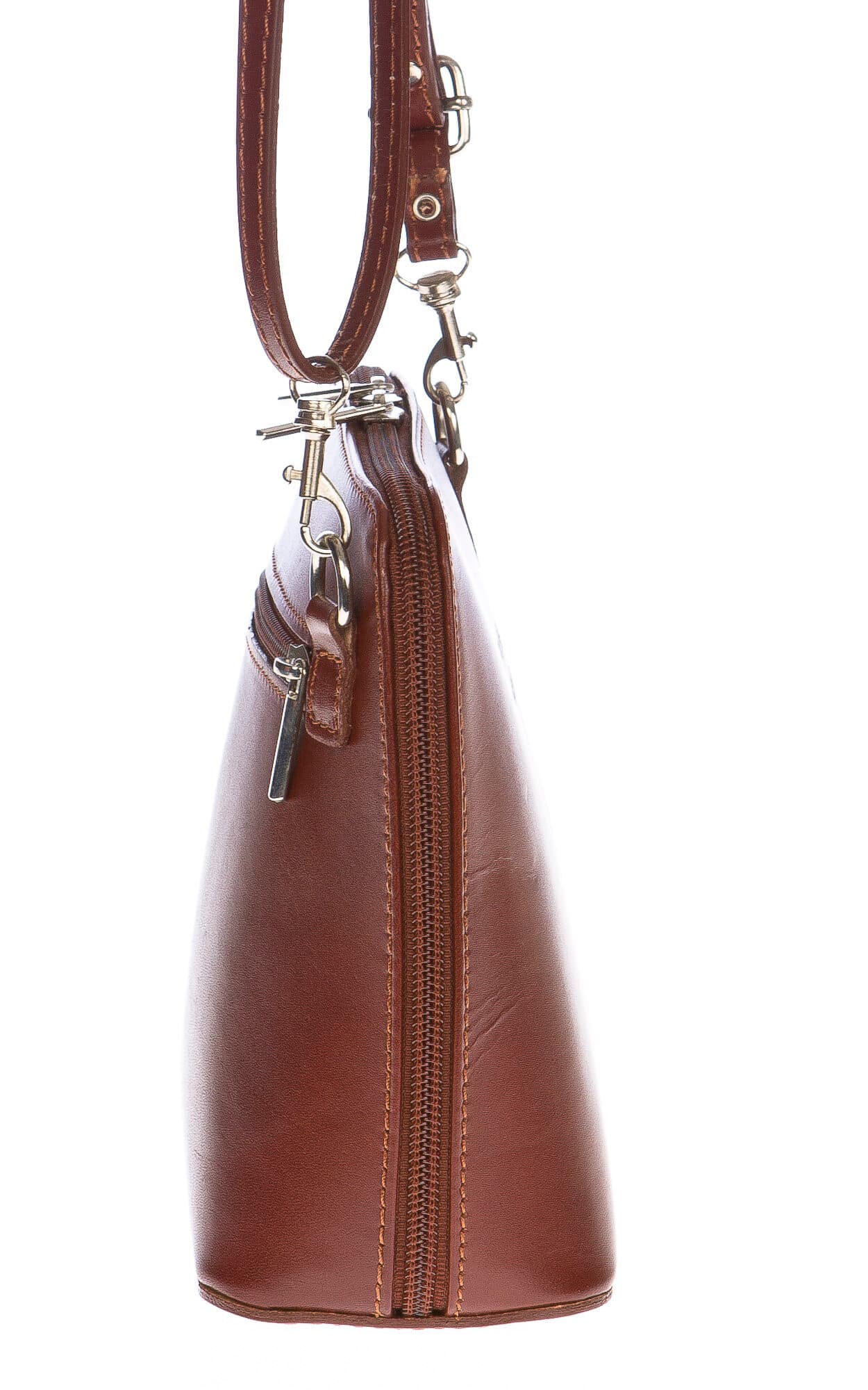 Borsa donna in vera pelle CHIAROSCURO mod. SERENA colore MARRONE Made in Italy (Borsa)