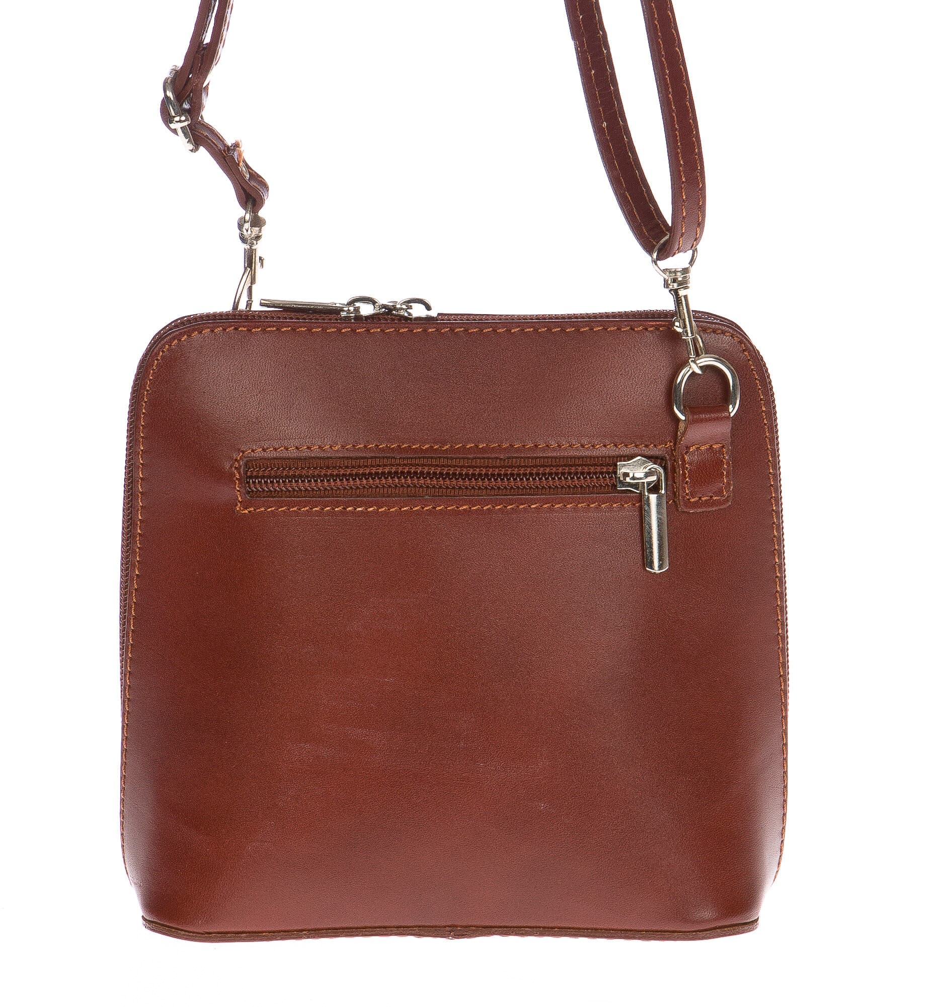 Borsa donna in vera pelle CHIAROSCURO mod. SERENA colore MARRONE Made in Italy (Borsa)