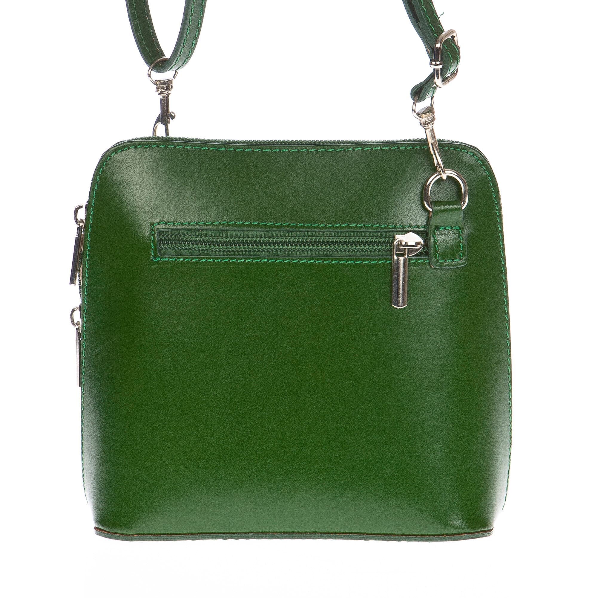 Borsa donna in vera pelle CHIAROSCURO mod. SERENA colore VERDE Made in Italy