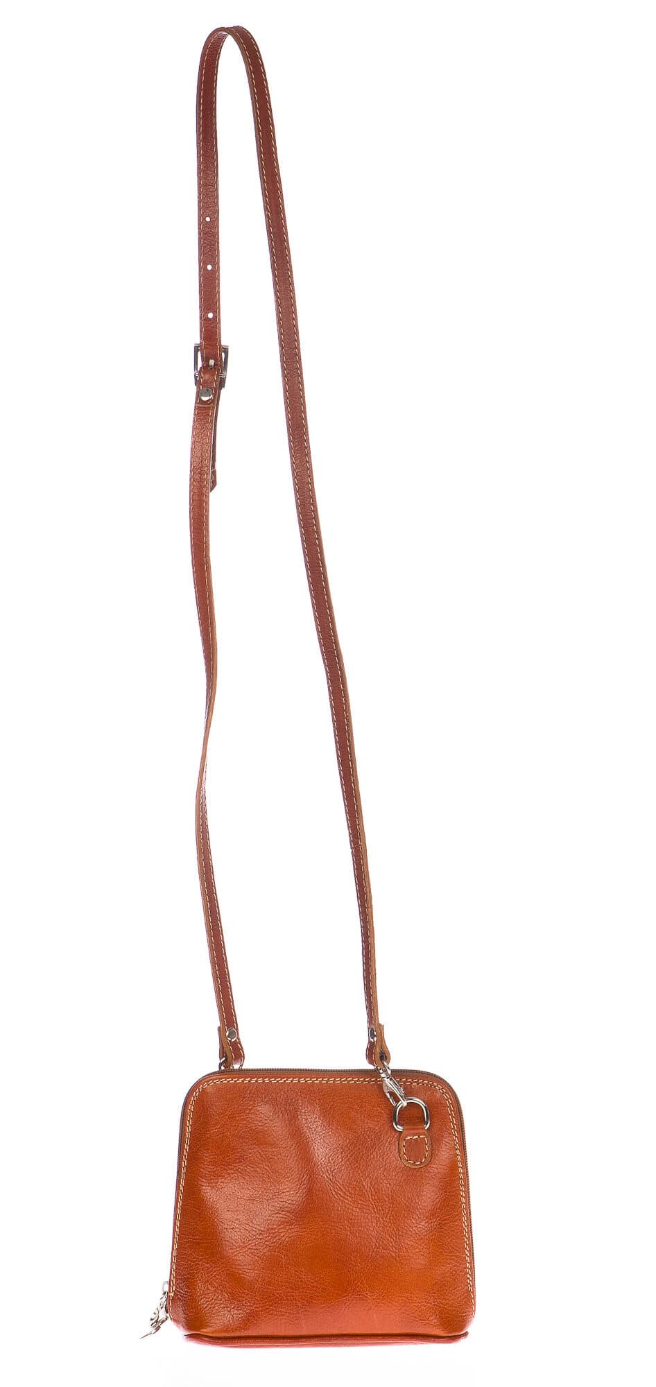 Borsa donna in vera pelle CHIAROSCURO mod. SANDRA colore MIELE Made in Italy (Borsa)