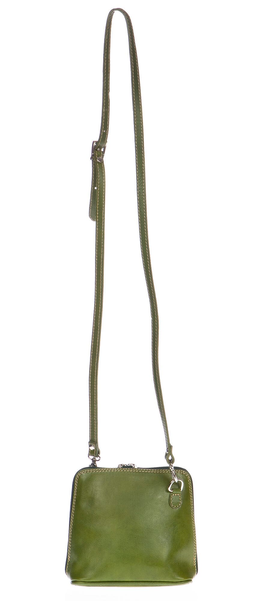 Borsa donna in vera pelle CHIAROSCURO mod. SANDRA colore VERDE Made in Italy (Borsa)