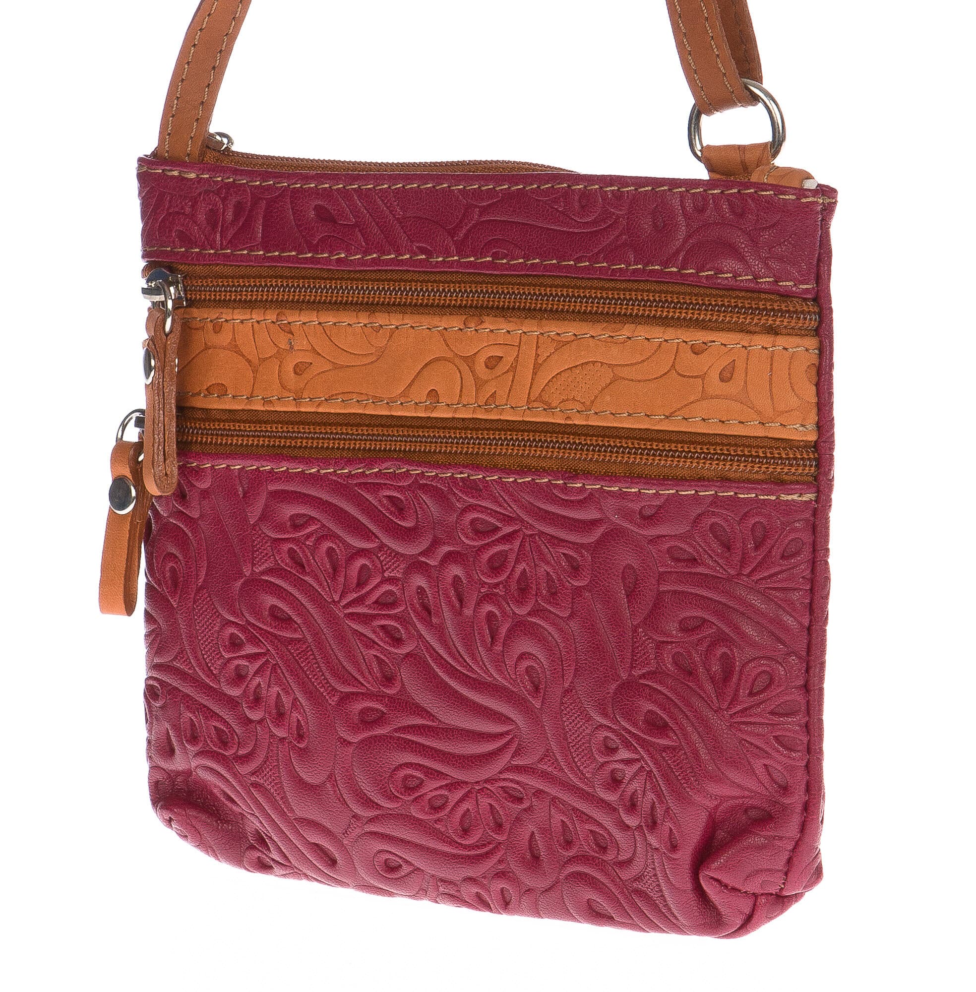 Borsa donna in vera pelle CHIARO SCURO mod. SABINA colore BEIGE Made in Italy