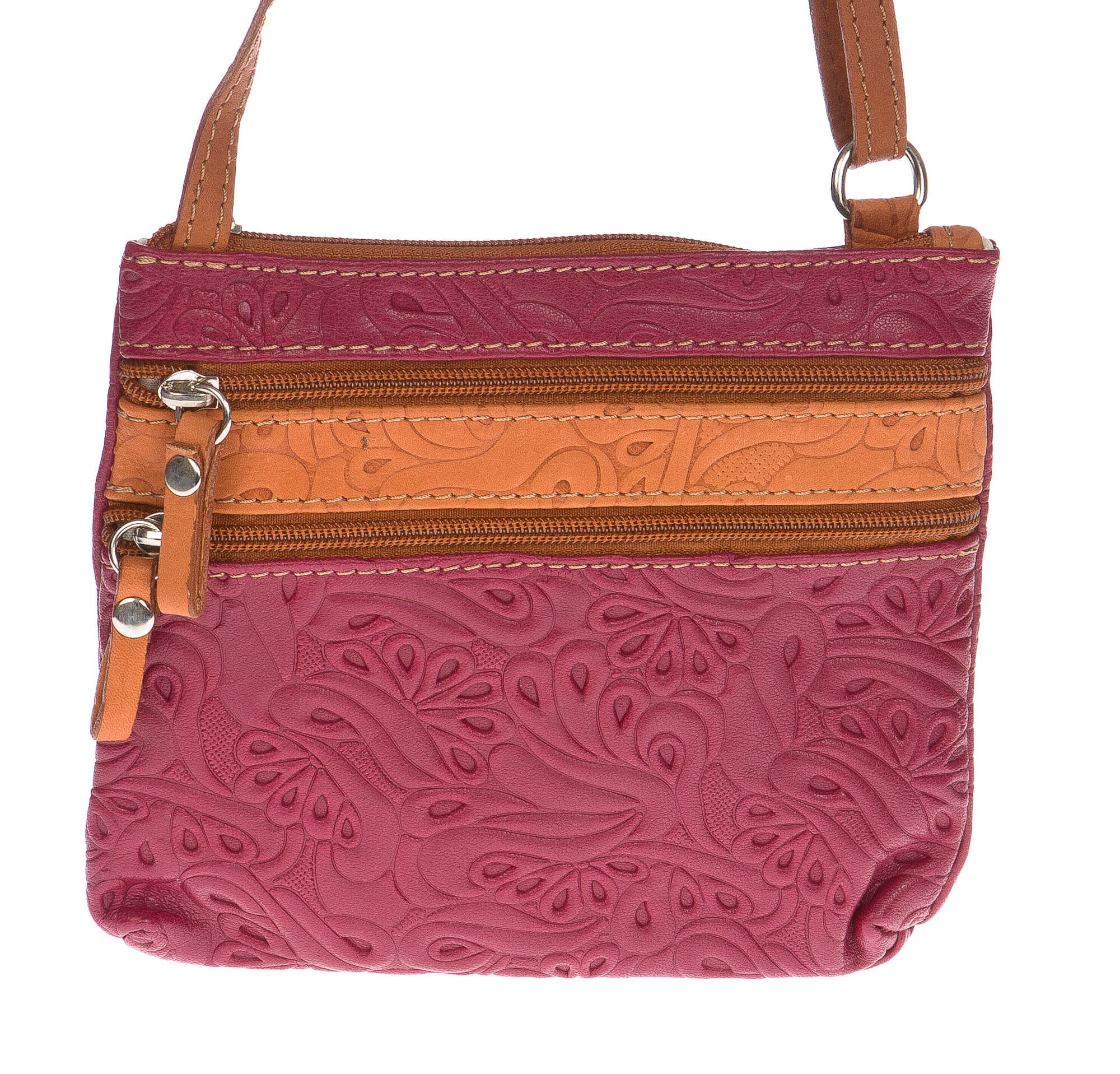 Borsa donna in vera pelle CHIARO SCURO mod. SABINA colore BEIGE Made in Italy