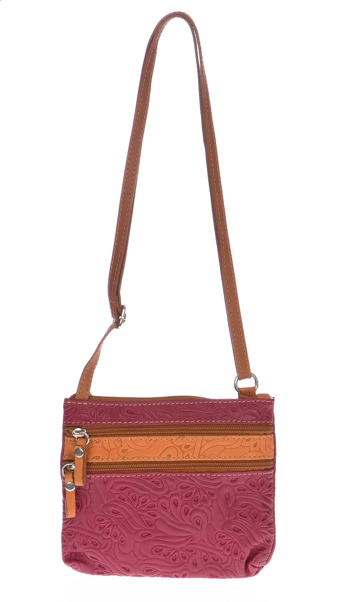 Borsa donna in vera pelle CHIARO SCURO mod. SABINA colore BEIGE Made in Italy