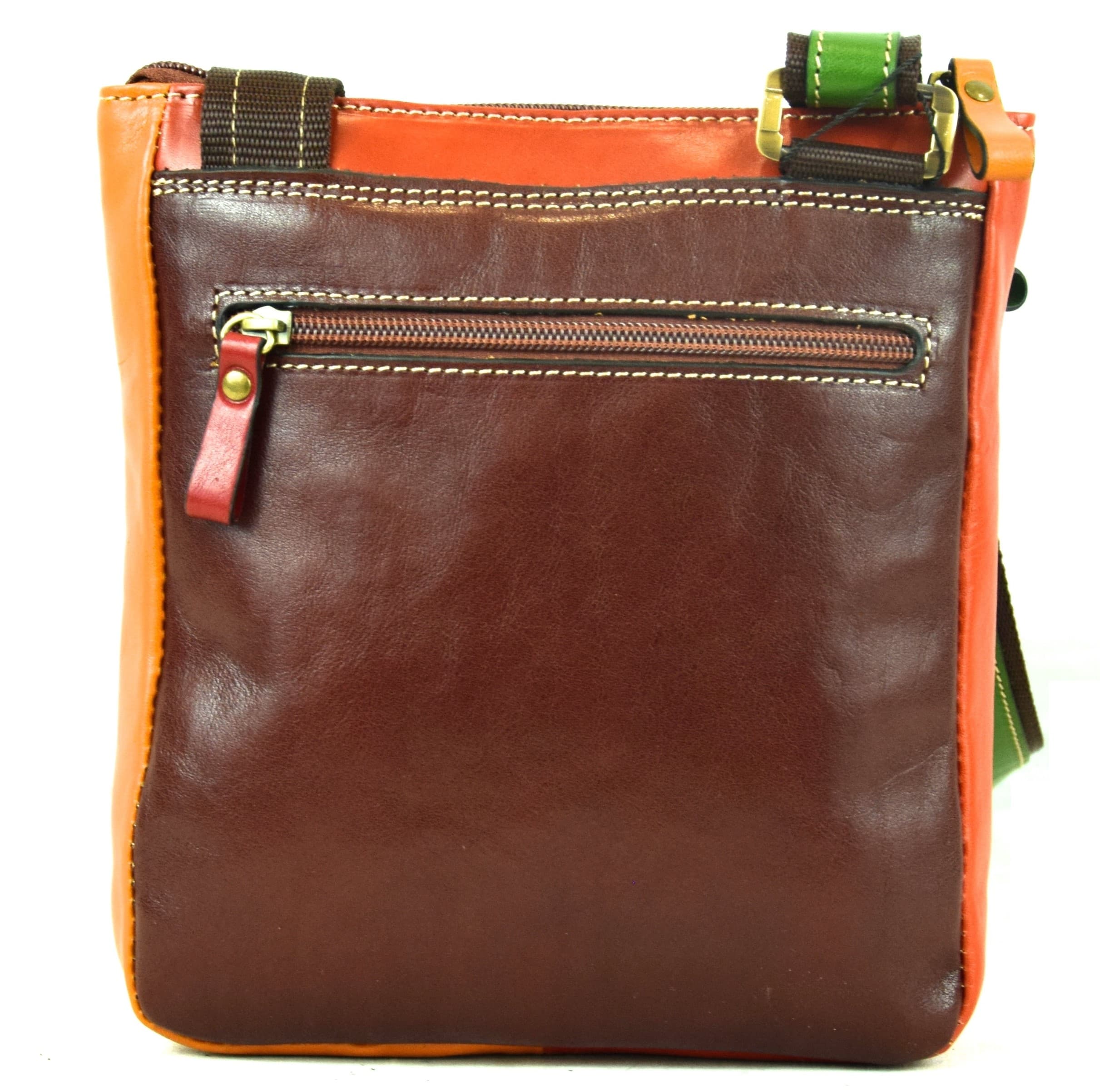 Borsa a tracolla da uomo in vera pelle VITTORIO, colore MULTICOLOR, SANTINI, MADE IN ITALY