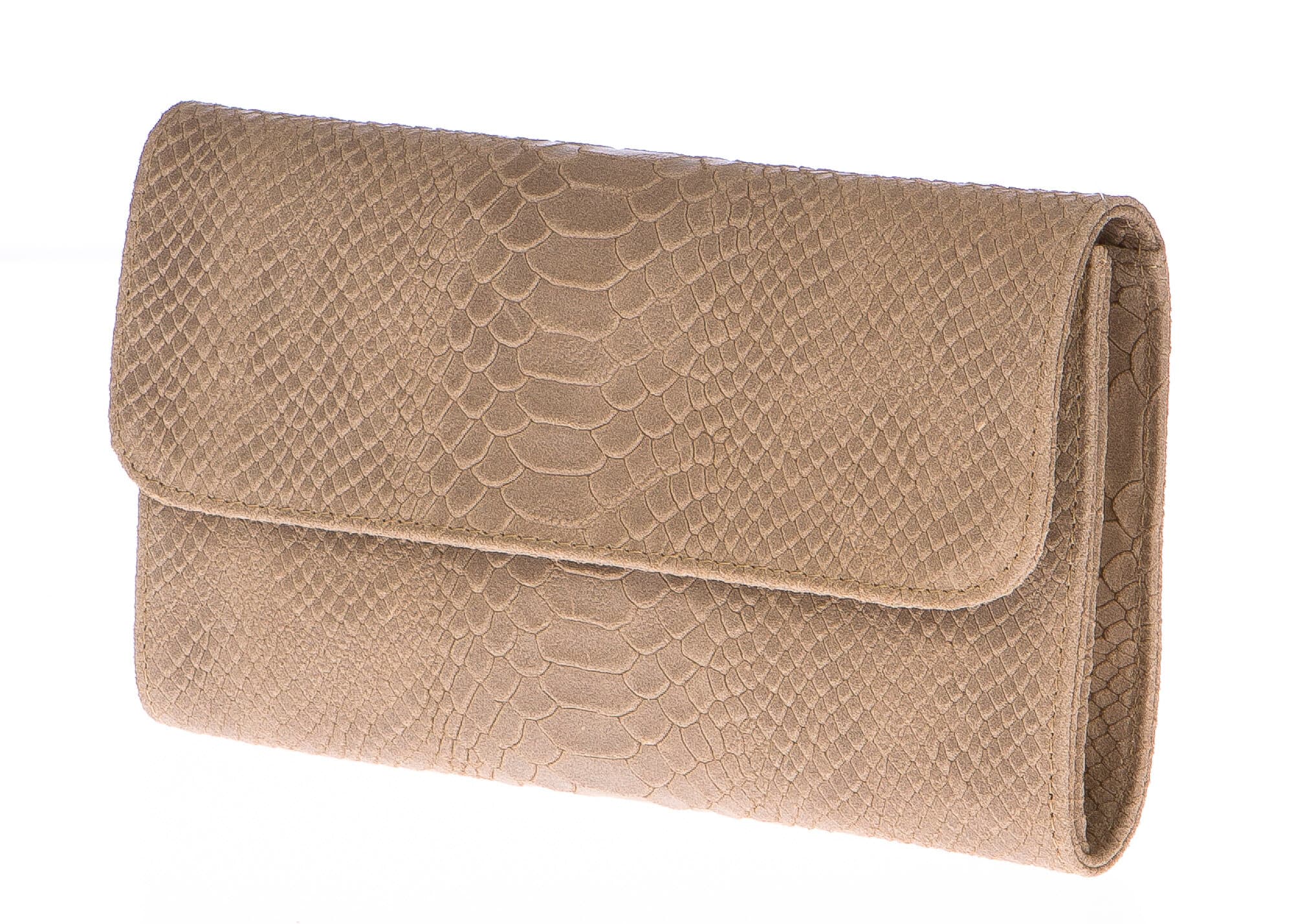 Borsa donna in vera pelle CHIARO SCURO mod. EMILIA colore BEIGE Made in Italy - P001081