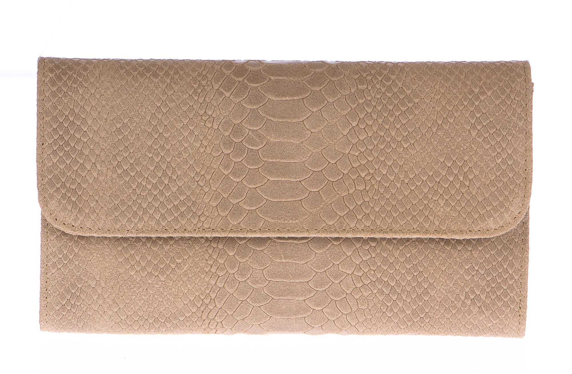 Borsa donna in vera pelle CHIARO SCURO mod. EMILIA colore BEIGE Made in Italy - P001081