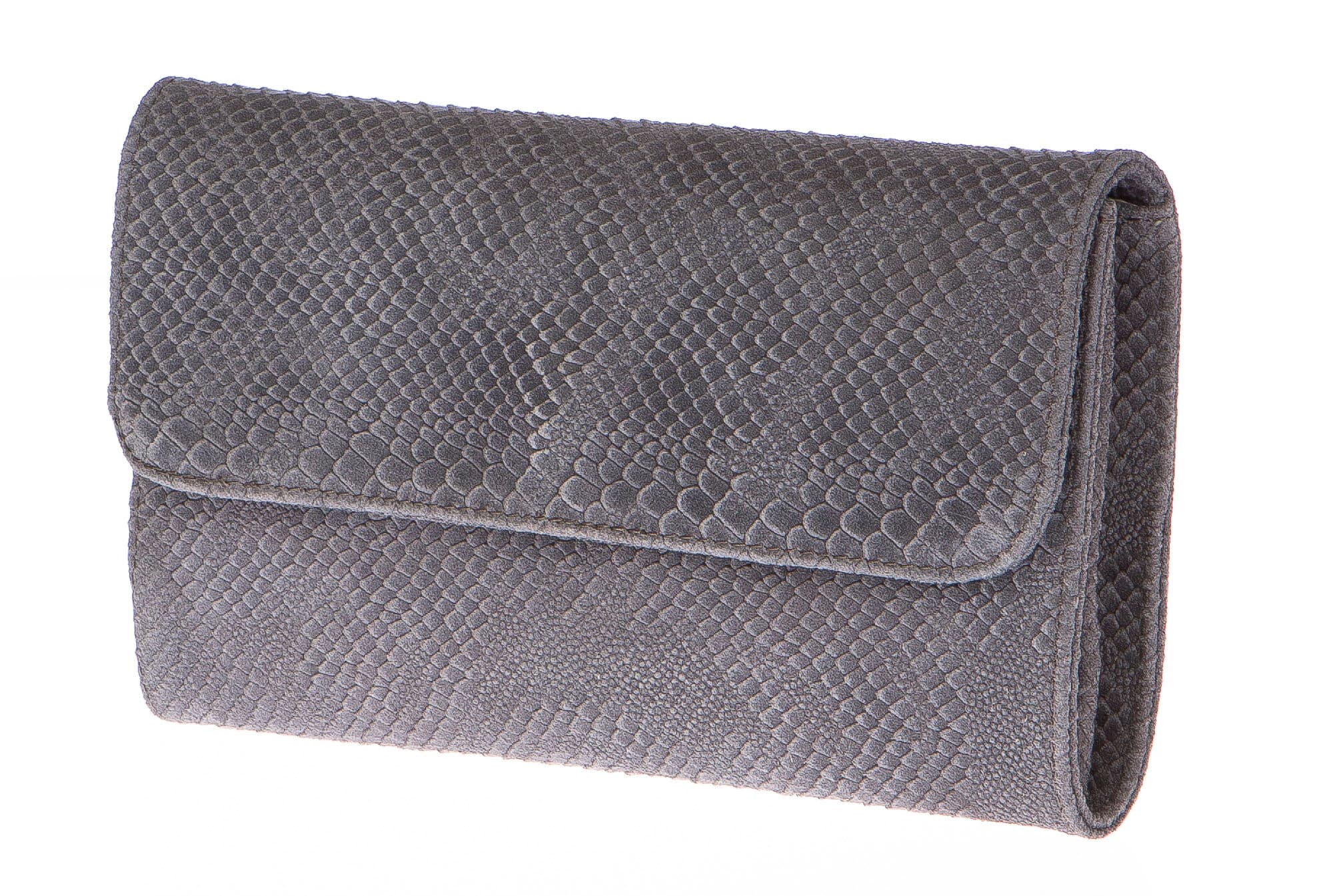 Borsa donna in vera pelle CHIARO SCURO mod. EMILIA colore GRIGIO Made in Italy - P001082