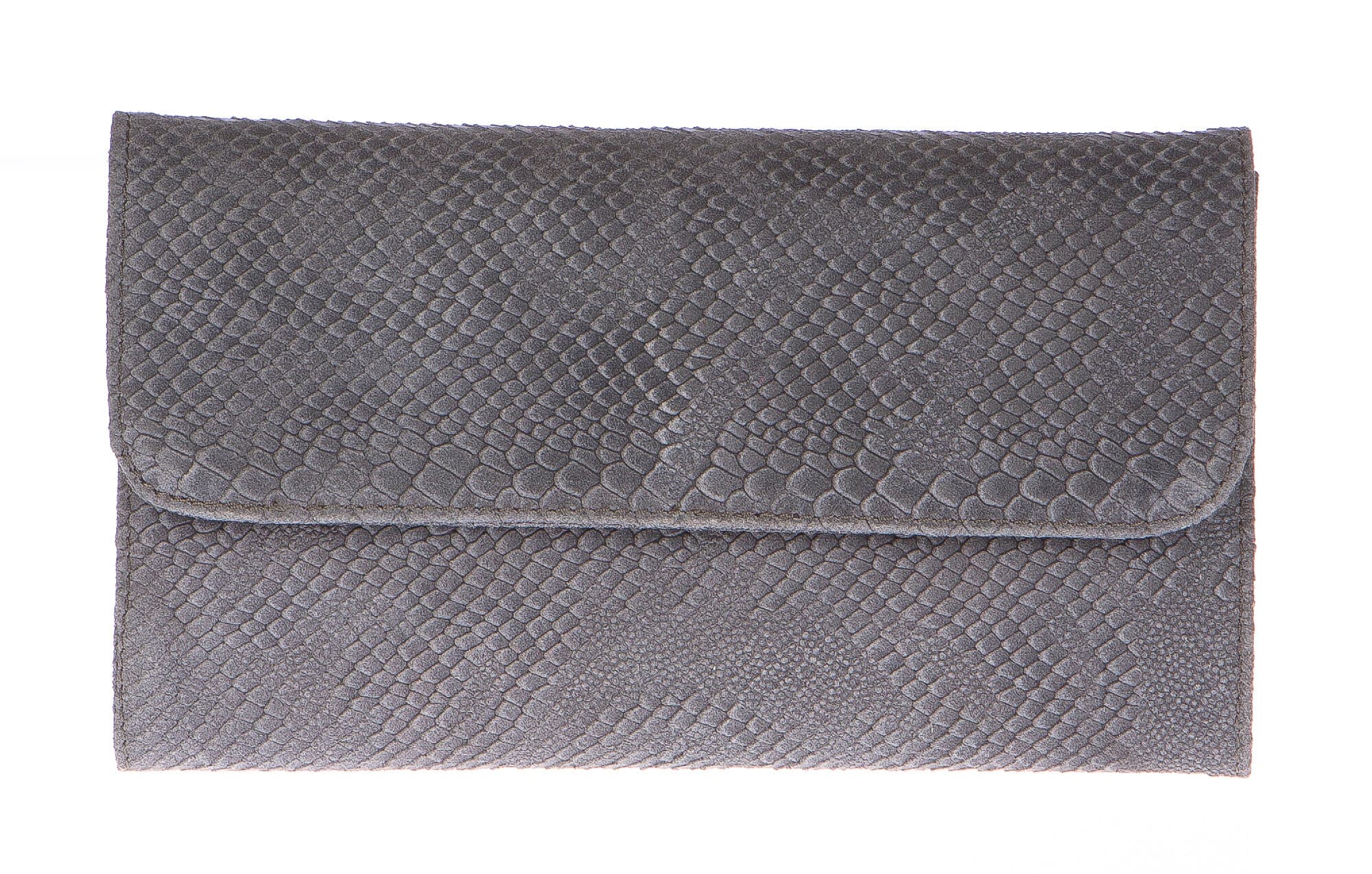 Borsa donna in vera pelle CHIARO SCURO mod. EMILIA colore GRIGIO Made in Italy - P001082