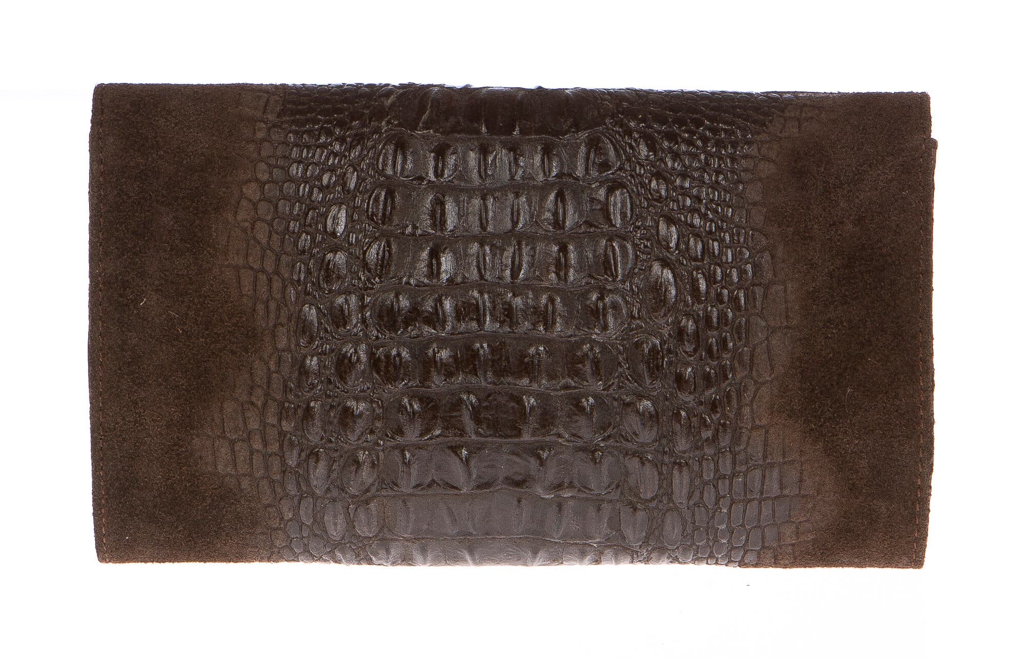 Borsa donna in vera pelle CHIARO SCURO mod. EMILIA colore TESTA DI MORO Made in Italy