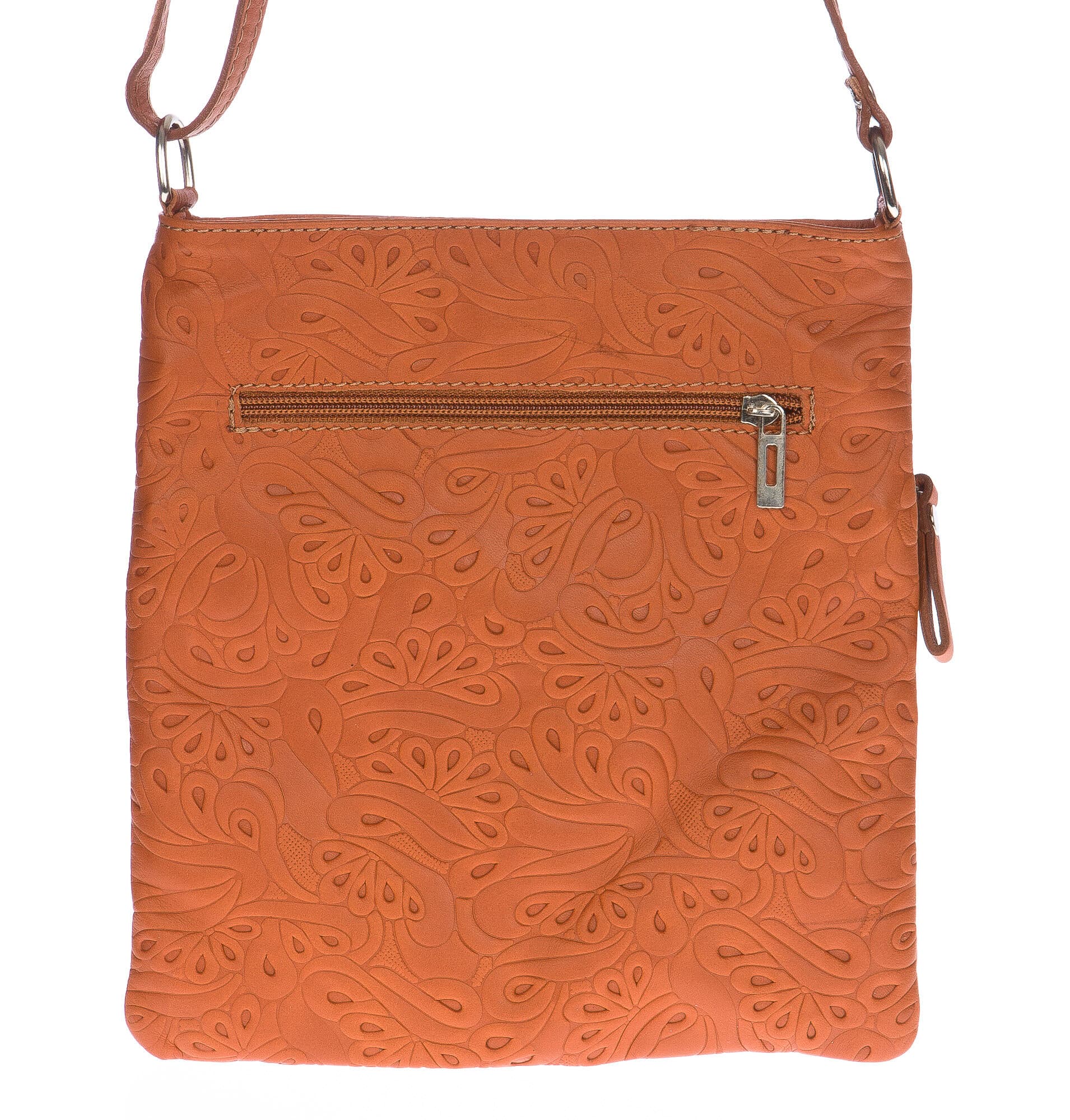 Borsa donna in vera pelle CHIARO SCURO mod. TECLA colore MIELE Made in Italy (Borsa)