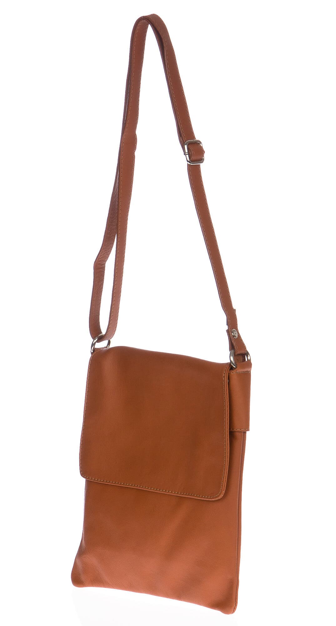 Borsa uomo / donna in vera pelle CHIARO SCURO mod. DANI colore MIELE Made in Italy