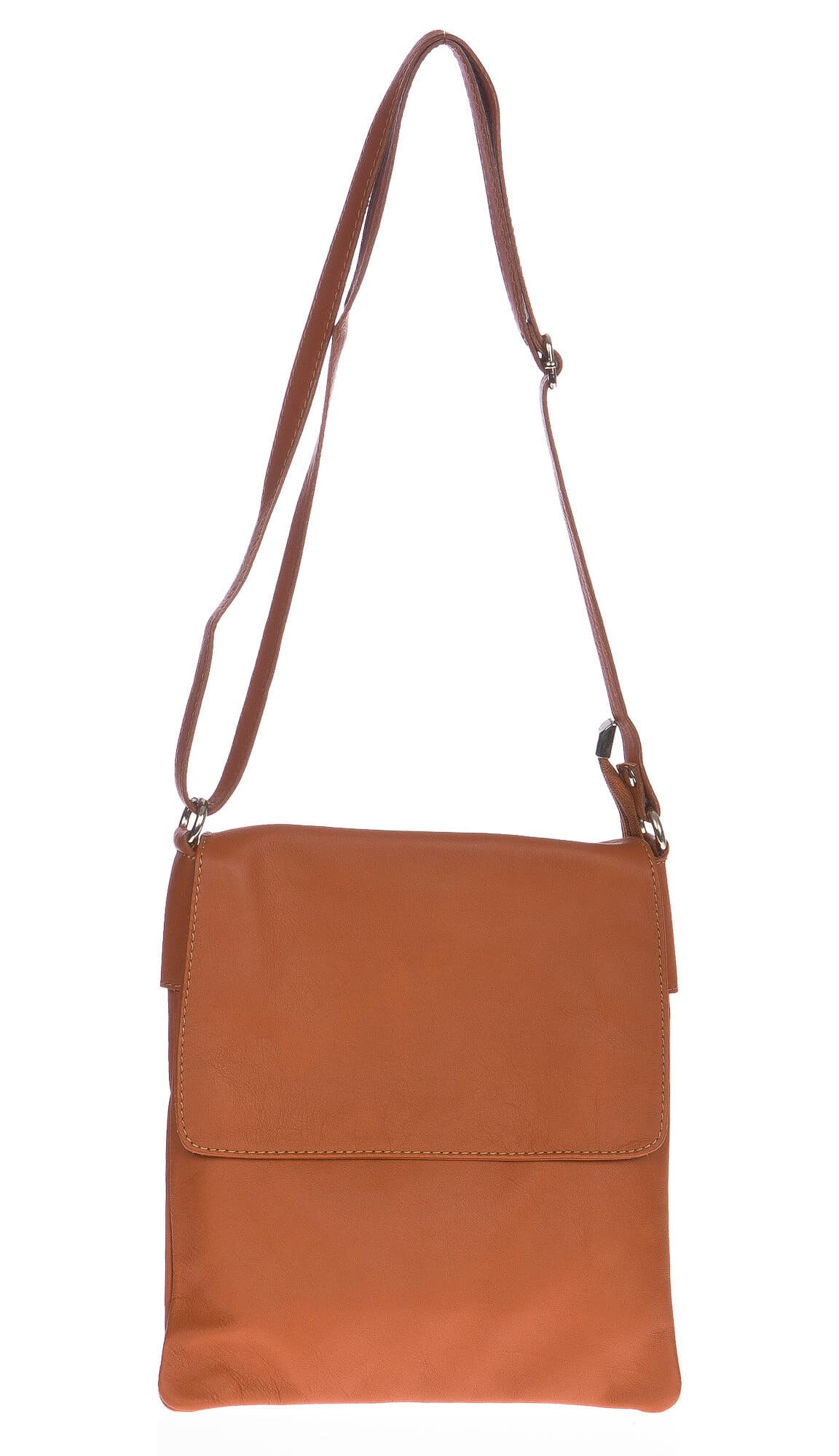 Borsa uomo / donna in vera pelle CHIARO SCURO mod. DANI colore MIELE Made in Italy