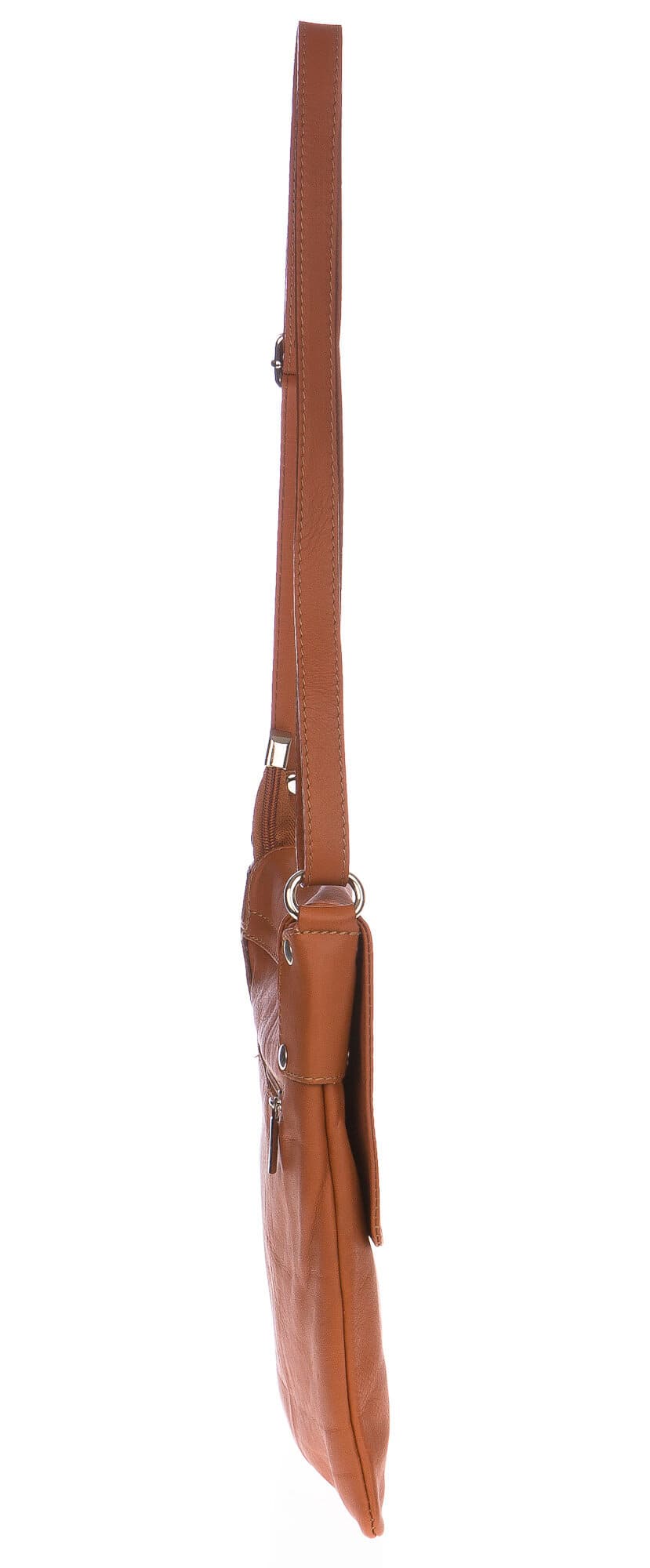 Borsa uomo / donna in vera pelle CHIARO SCURO mod. DANI colore MIELE Made in Italy