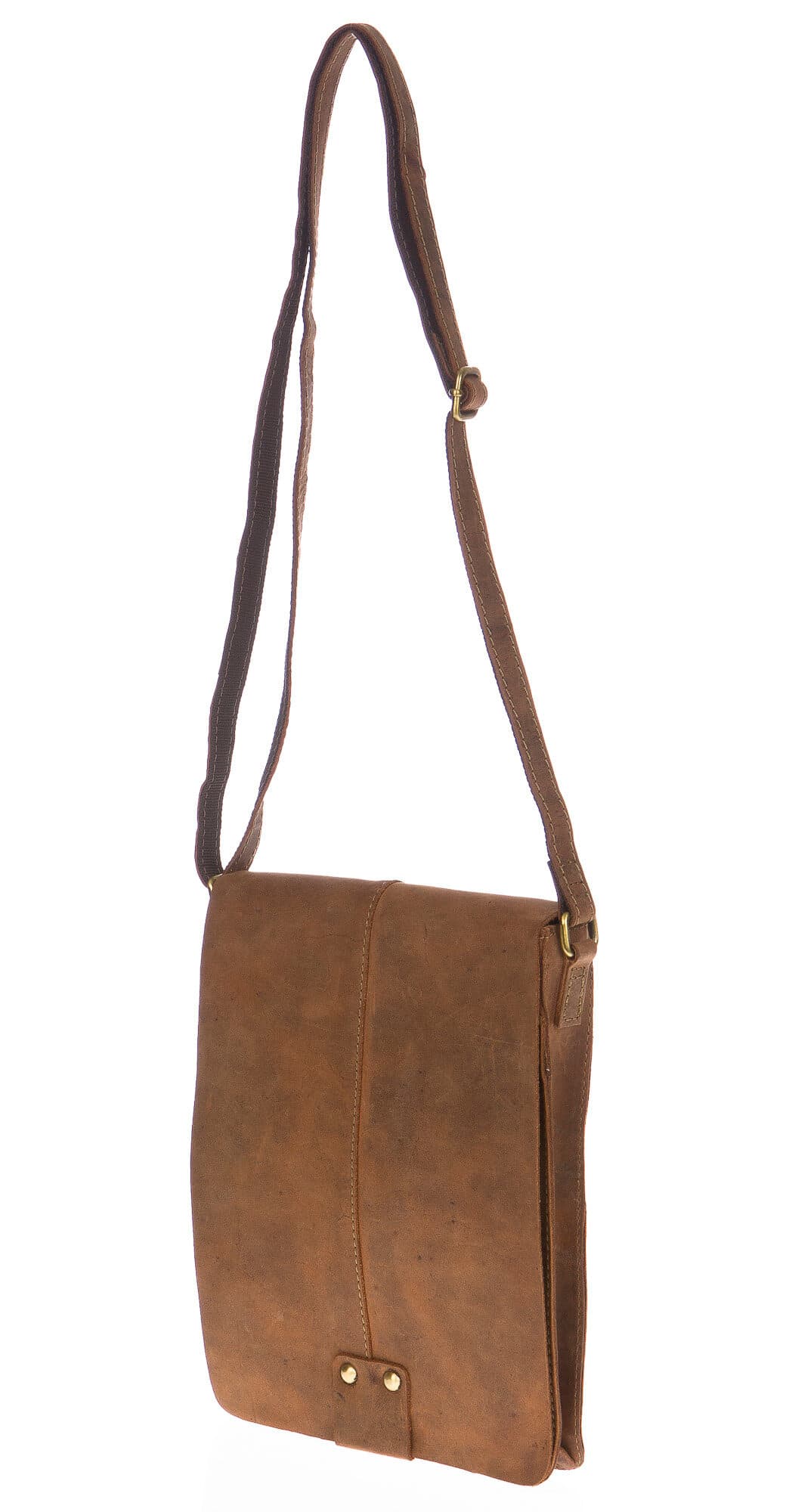 Borsa uomo in vera pelle nabuk CHIAROSCURO mod. CARLO colore MARRONE Made in Italy (Borsa)