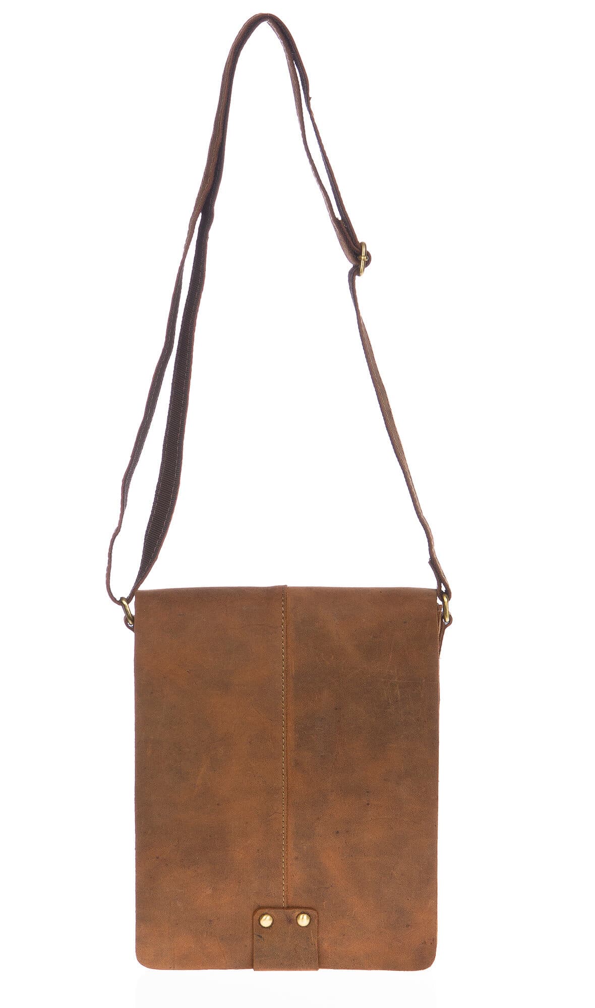 Borsa uomo in vera pelle nabuk CHIAROSCURO mod. CARLO colore MARRONE Made in Italy (Borsa)