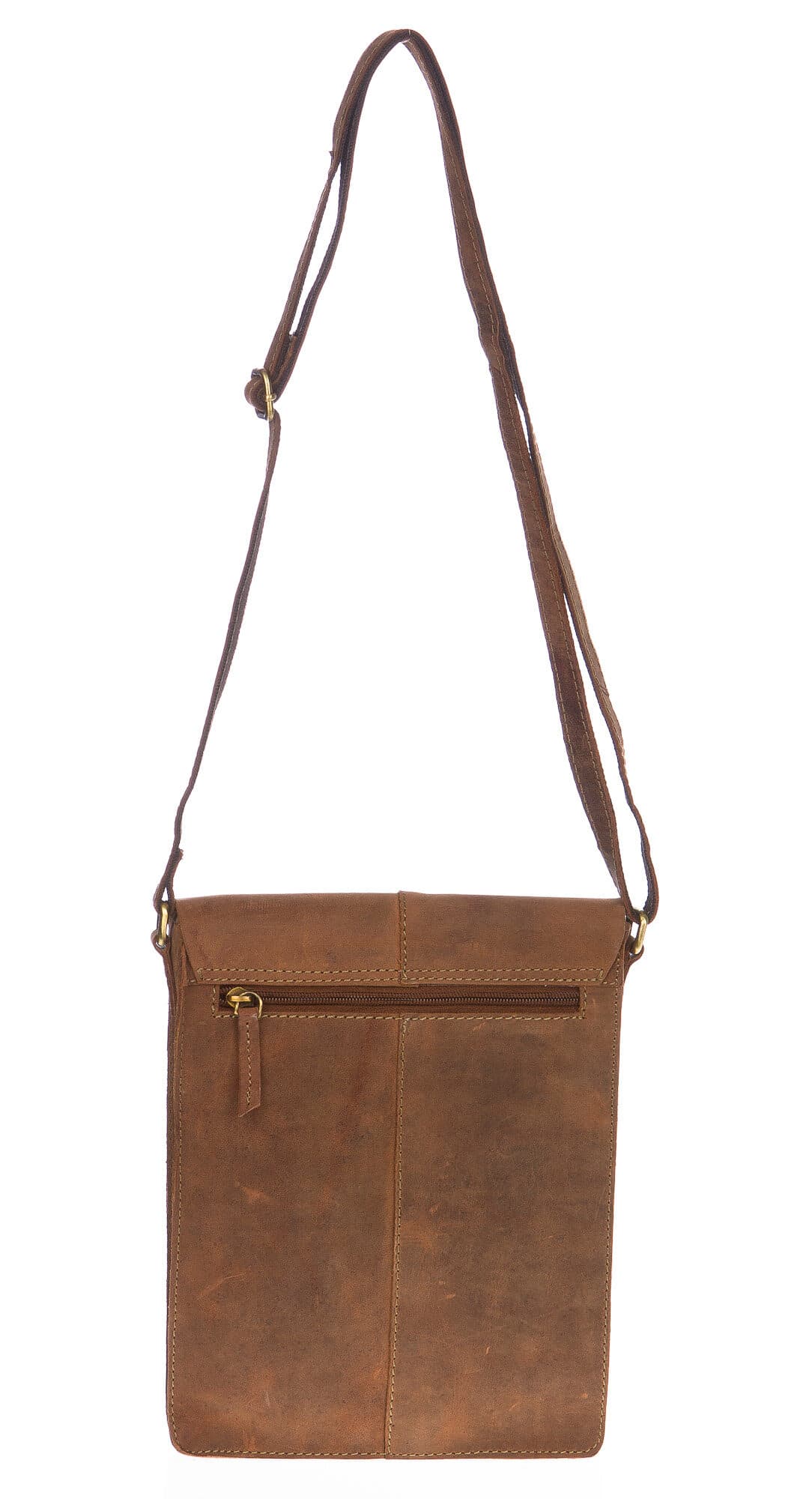 Borsa uomo in vera pelle nabuk CHIAROSCURO mod. CARLO colore MARRONE Made in Italy (Borsa)