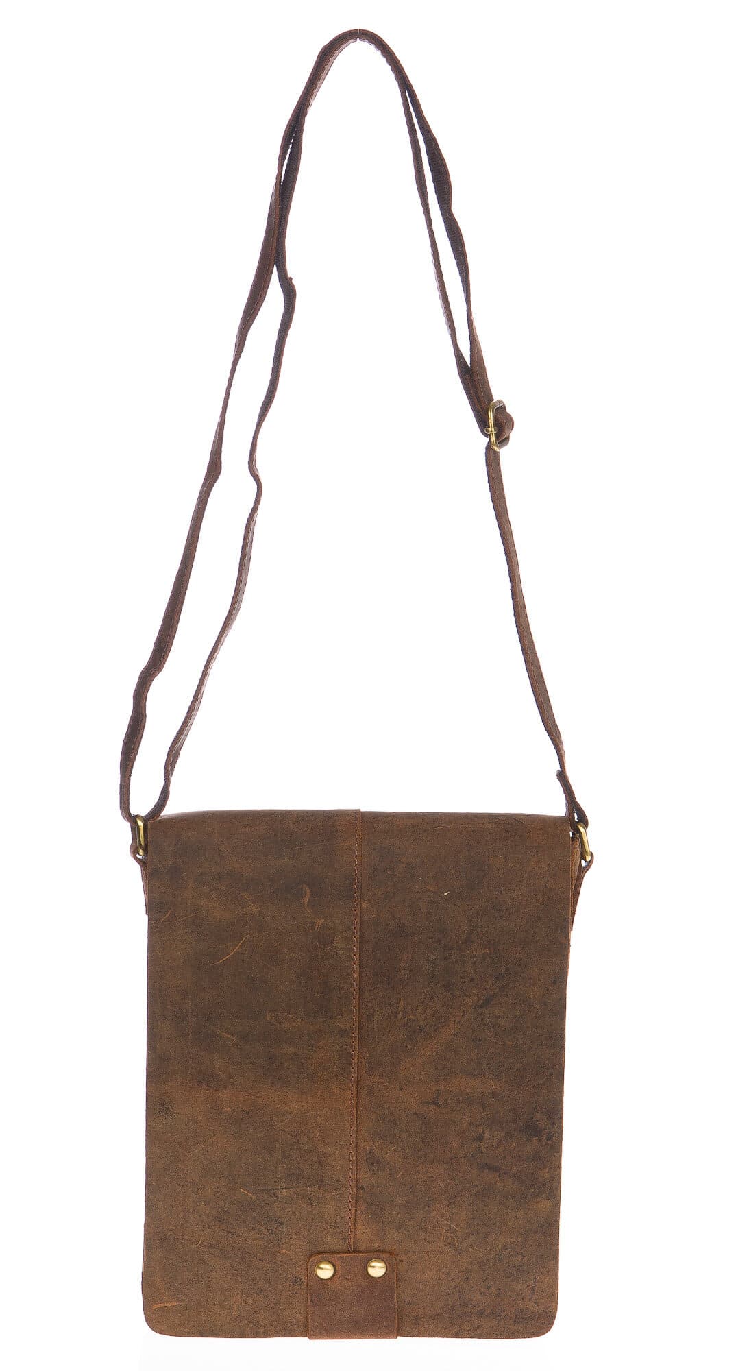 Borsa uomo in vera pelle nabuk CHIAROSCURO mod. CARLO colore TESTA DI MORO Made in Italy