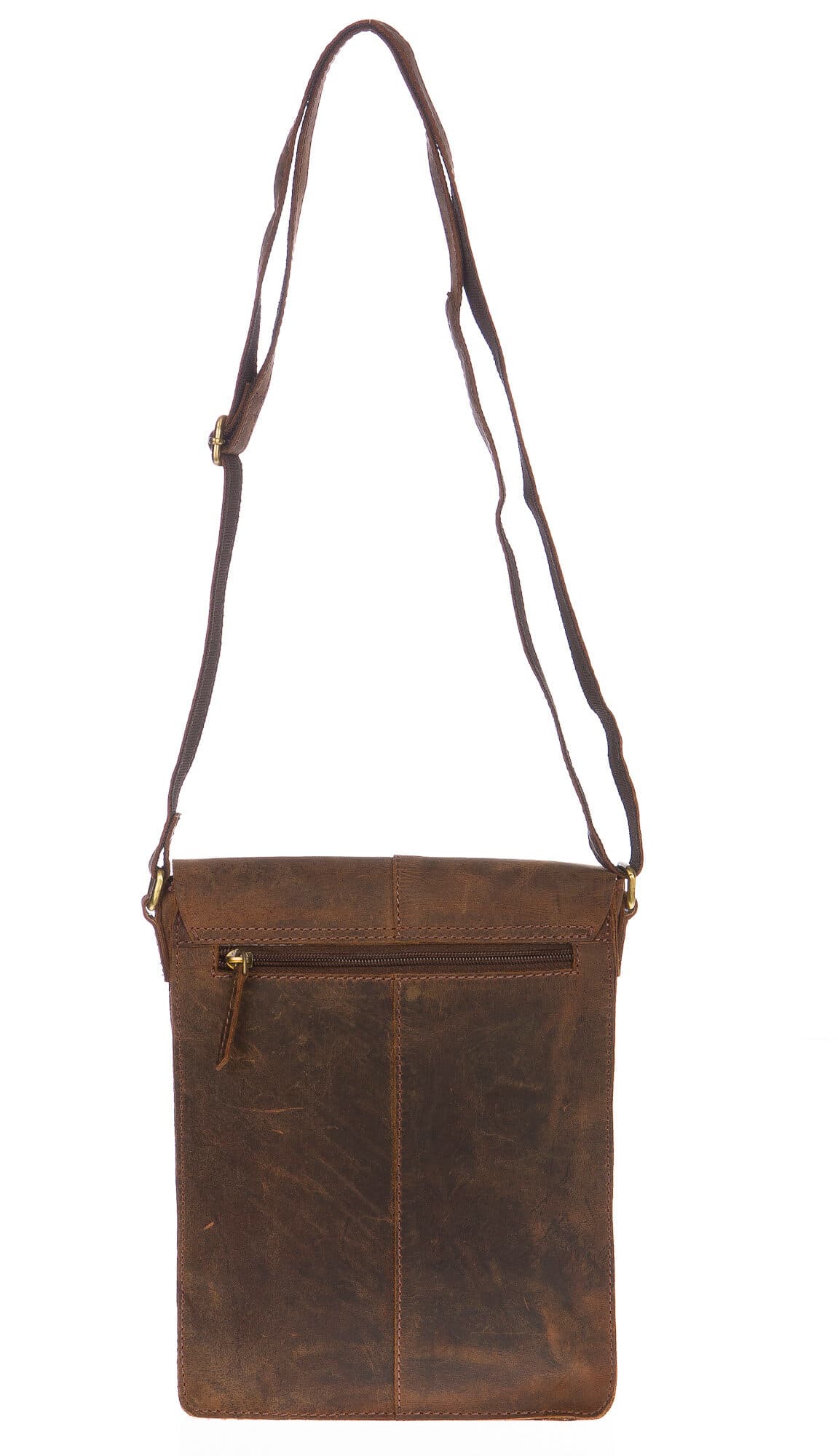 Borsa uomo in vera pelle nabuk CHIAROSCURO mod. CARLO colore TESTA DI MORO Made in Italy