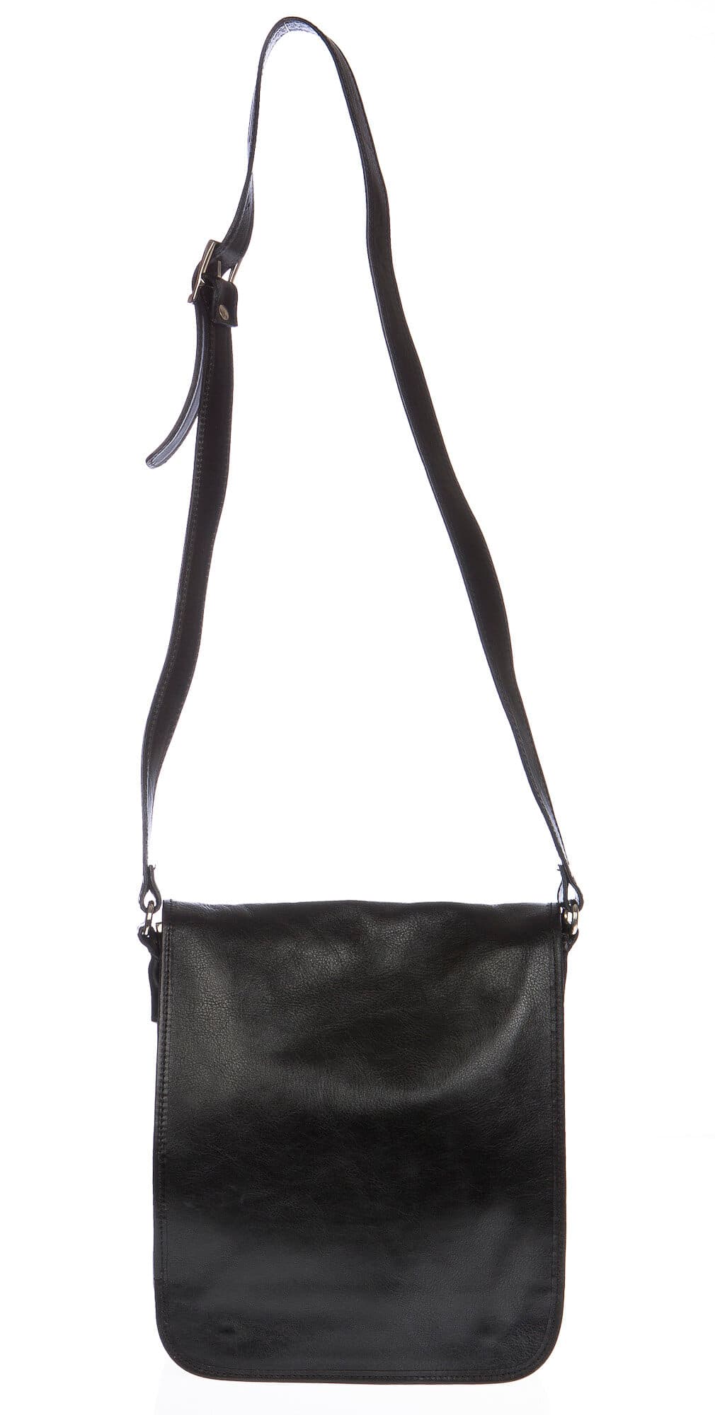 Borsa uomo in vera pelle CHIAROSCURO mod. DANIO small colore NERO Made in Italy