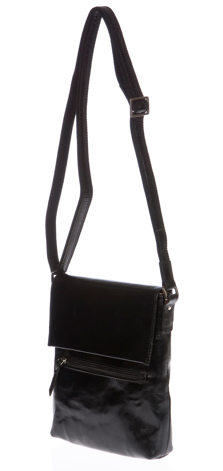 Borsa uomo in vera pelle CHIAROSCURO mod. EZIO colore NERO Made in Italy (Borsa)