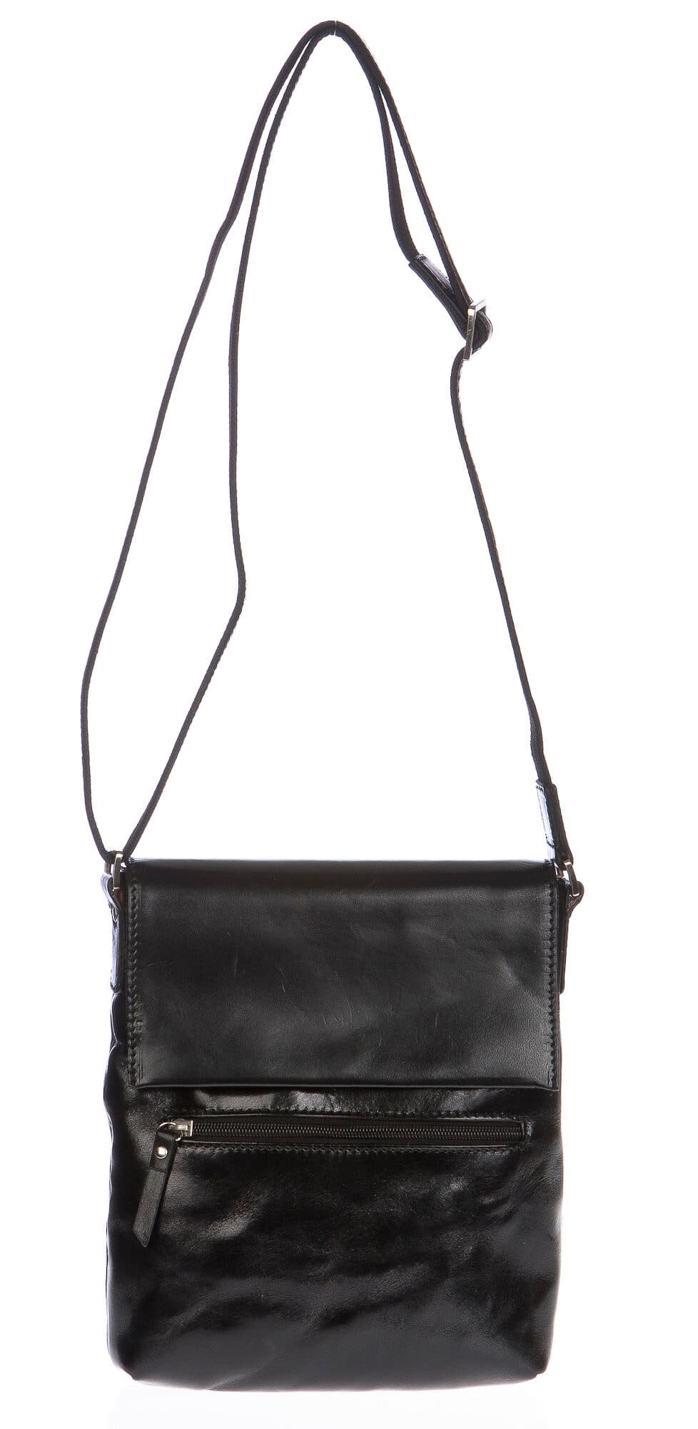 Borsa uomo in vera pelle CHIAROSCURO mod. EZIO colore NERO Made in Italy (Borsa)