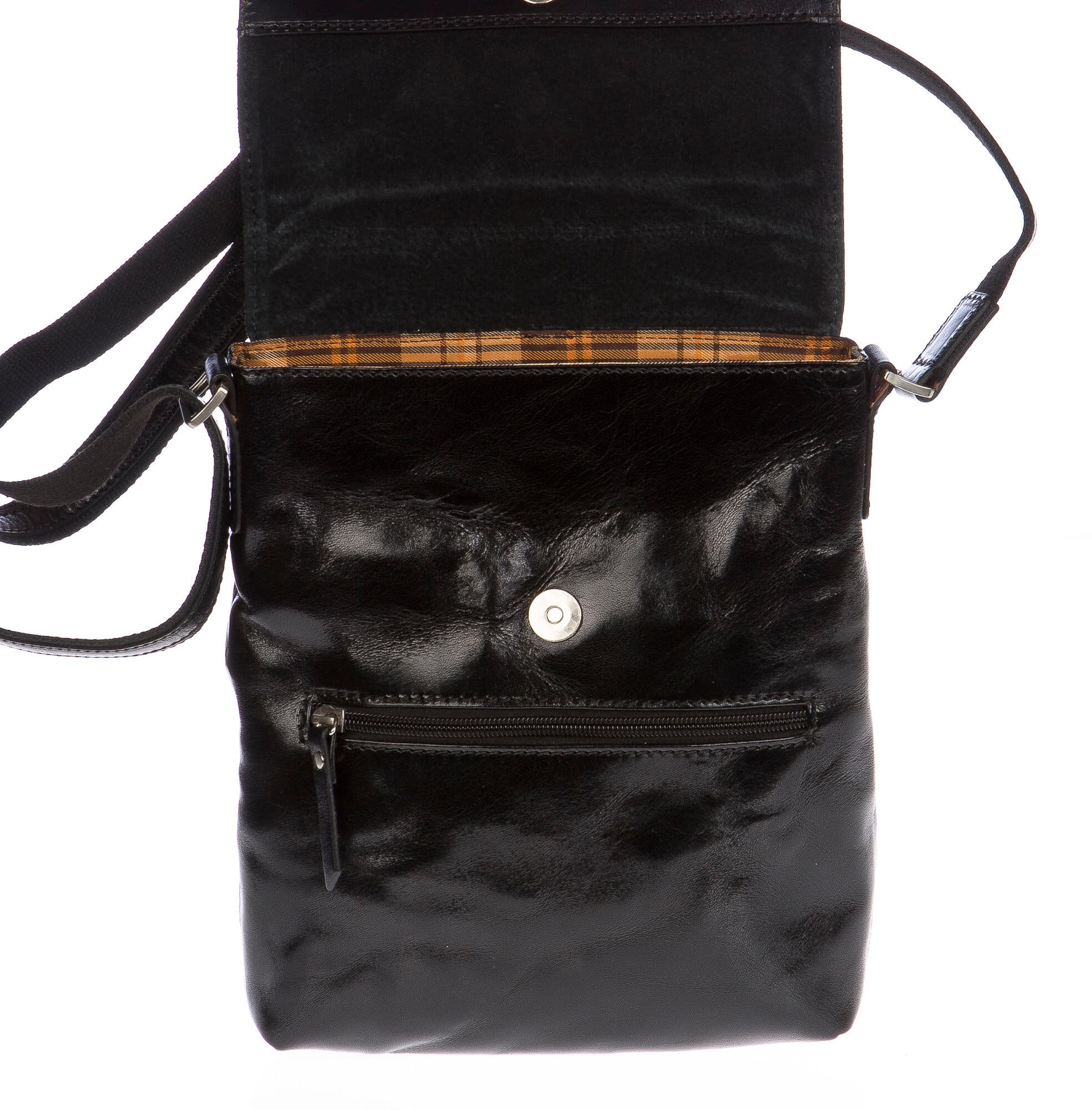 Borsa uomo in vera pelle CHIAROSCURO mod. EZIO colore NERO Made in Italy (Borsa)