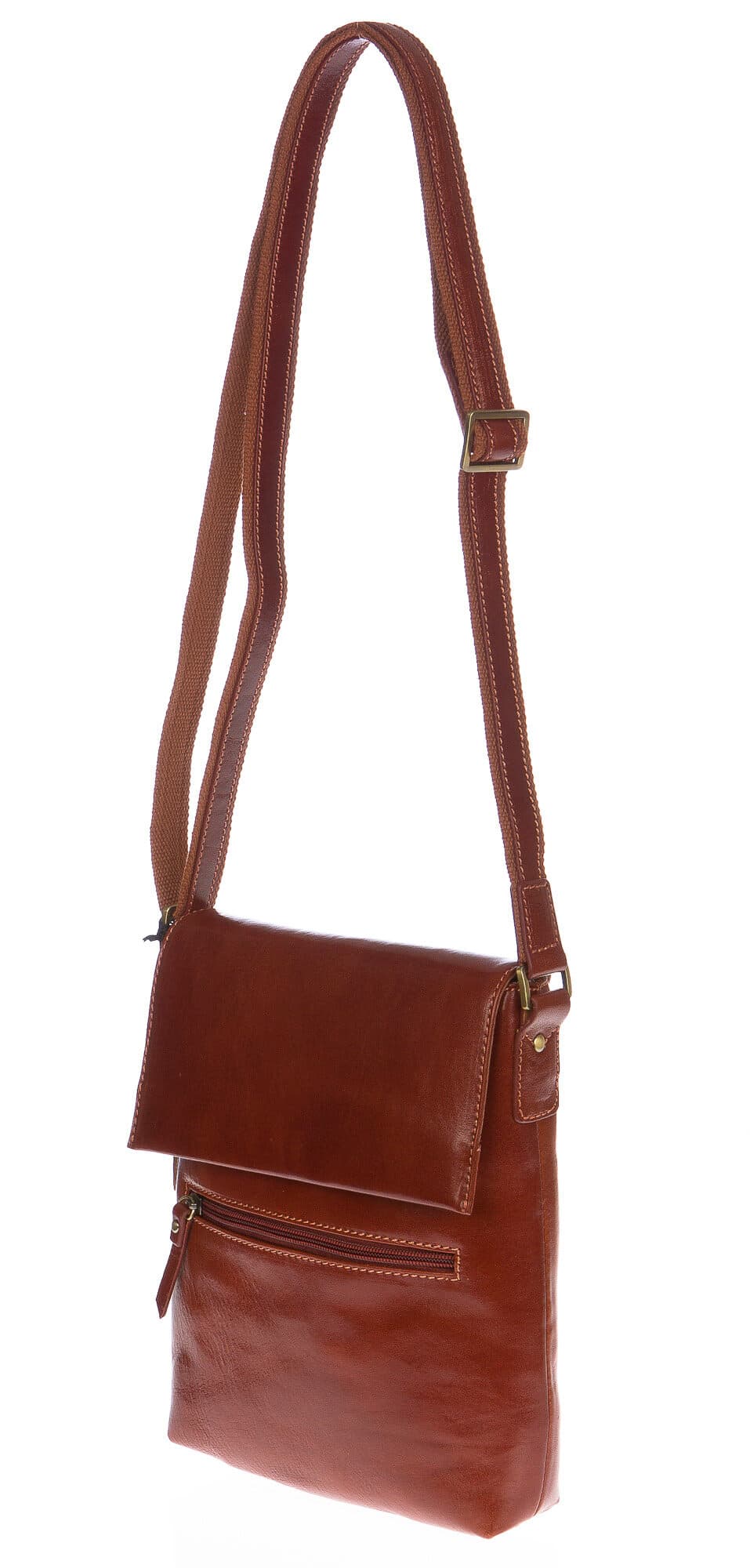 Borsa uomo in vera pelle CHIAROSCURO mod. EZIO colore MARRONE Made in Italy (Borsa)