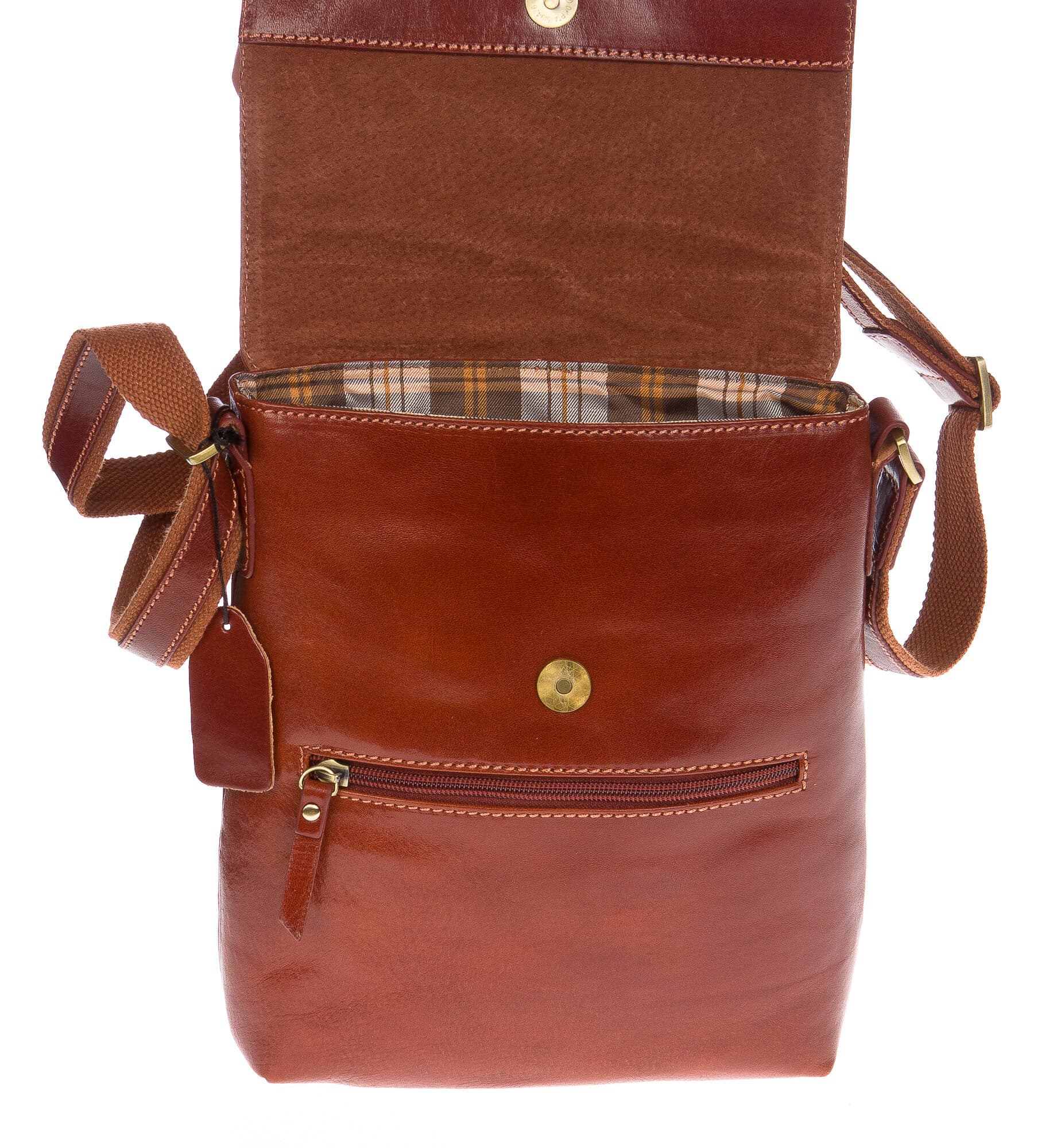 Borsa uomo in vera pelle CHIAROSCURO mod. EZIO colore MARRONE Made in Italy (Borsa)