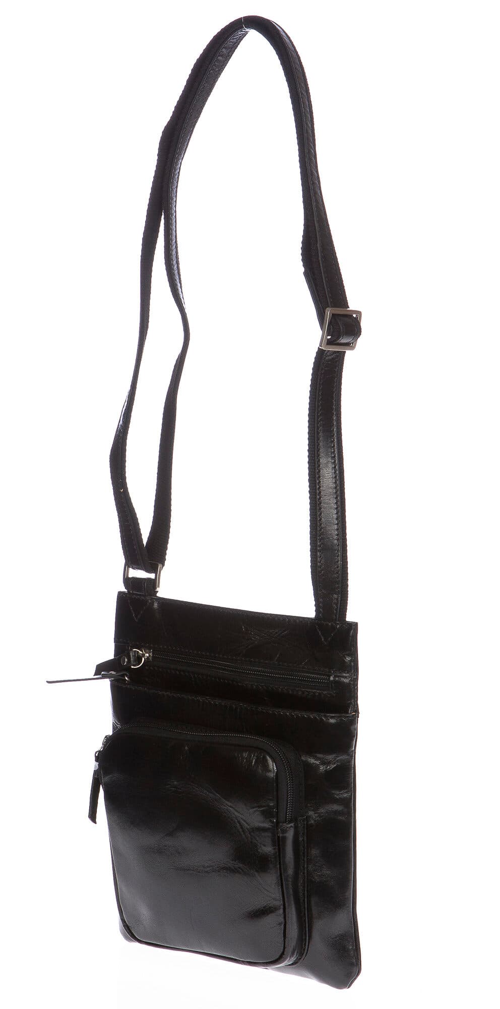 Borsa uomo in vera pelle CHIAROSCURO mod. DISMA colore NERO Made in Italy (Borsa)