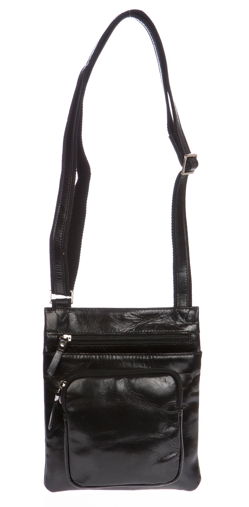 Borsa uomo in vera pelle CHIAROSCURO mod. DISMA colore NERO Made in Italy (Borsa)