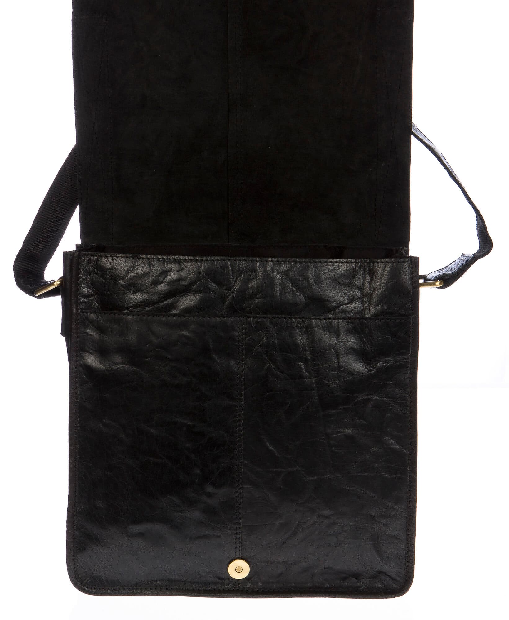 Borsa uomo in vera pelle CHIAROSCURO mod. DYLAN colore NERO Made in Italy (Borsa)