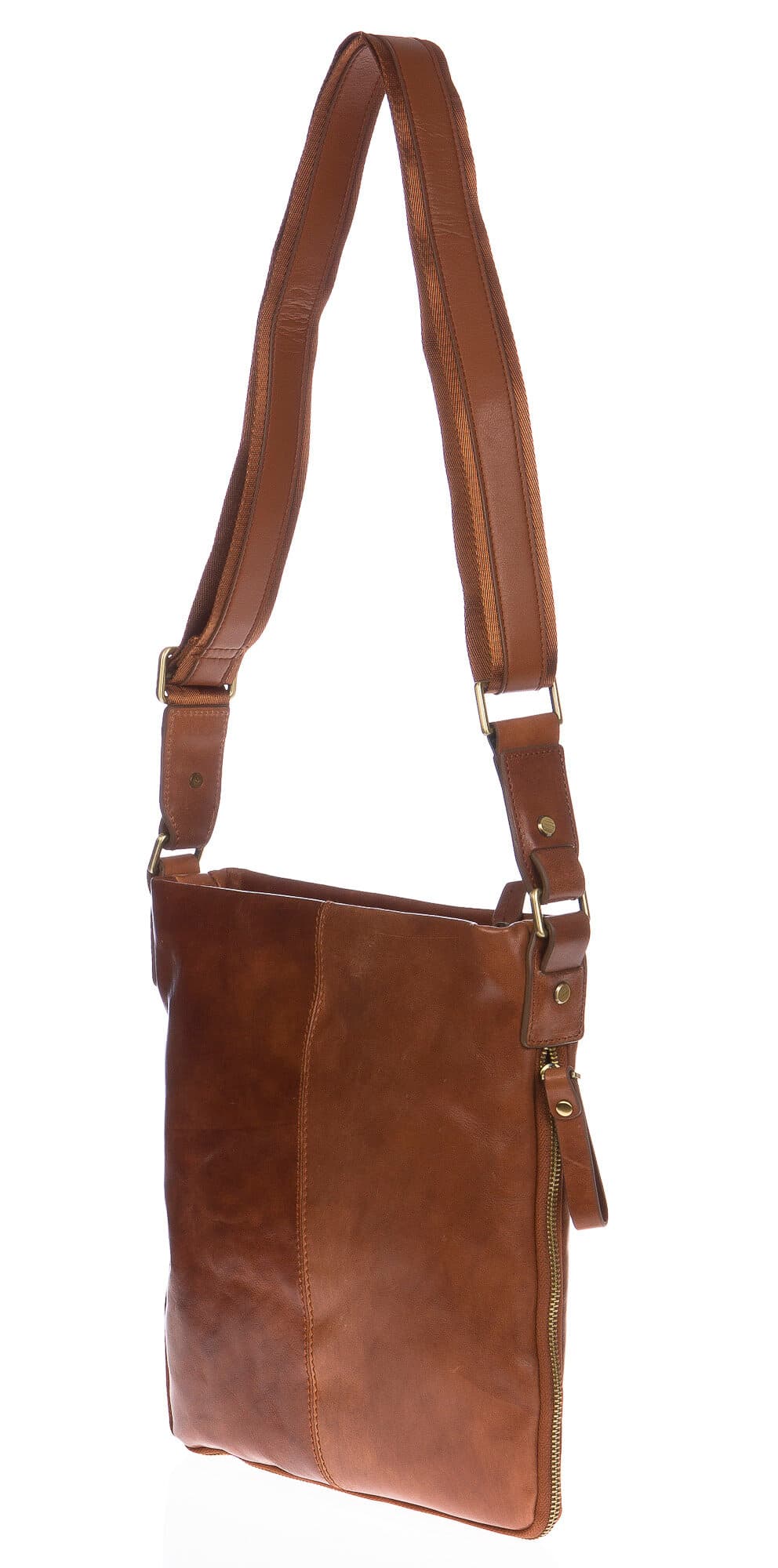 Borsa uomo in vera pelle CHIAROSCURO mod. FABIANO colore MIELE Made in Italy (Borsa