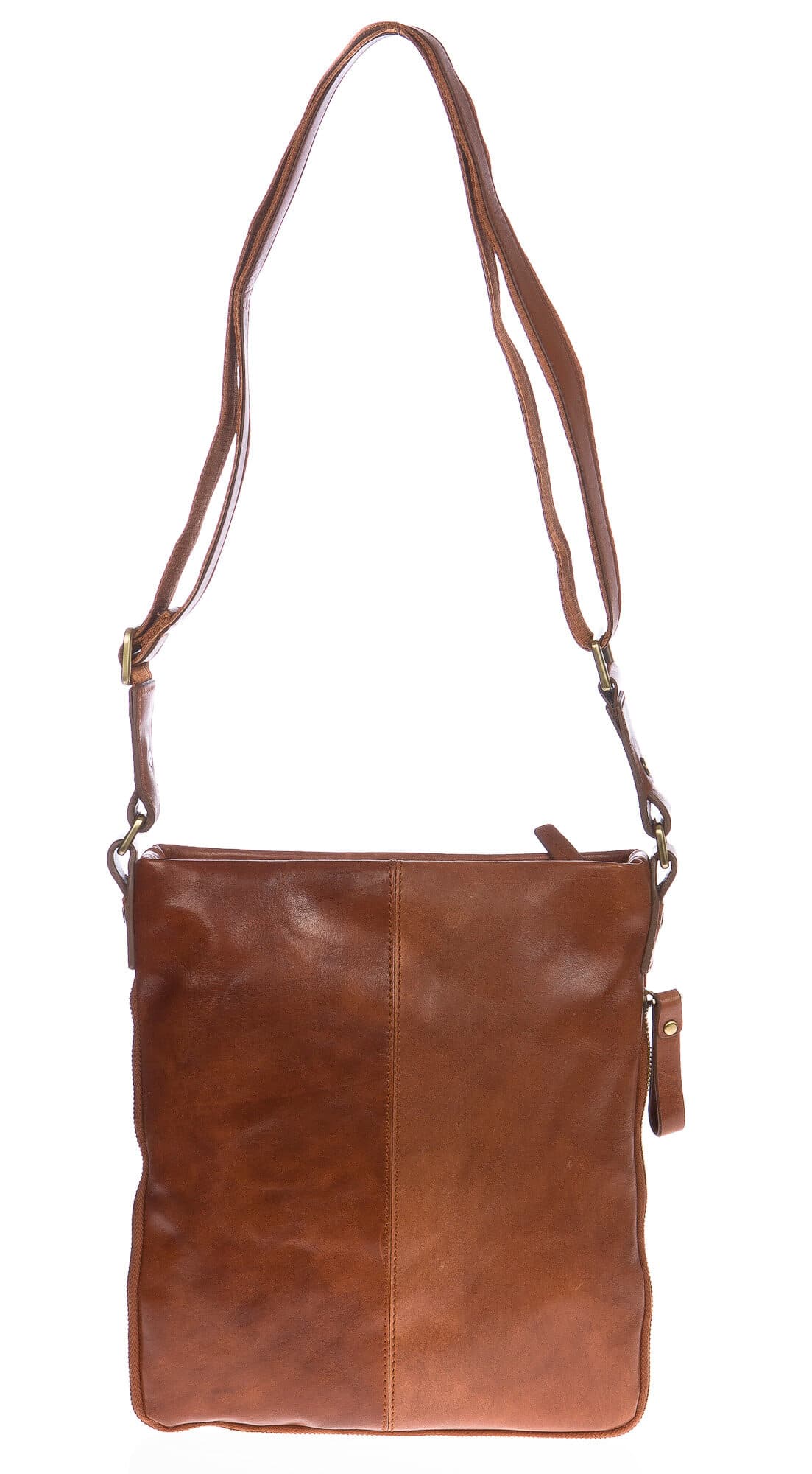 Borsa uomo in vera pelle CHIAROSCURO mod. FABIANO colore MIELE Made in Italy (Borsa