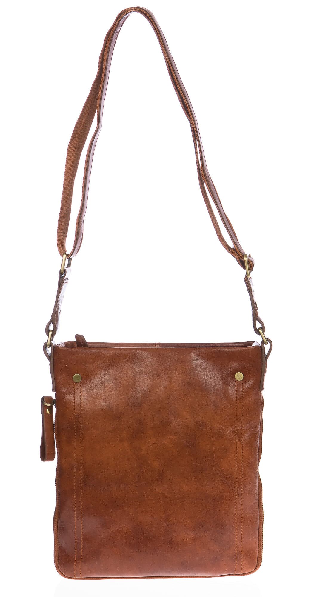 Borsa uomo in vera pelle CHIAROSCURO mod. FABIANO colore MIELE Made in Italy (Borsa