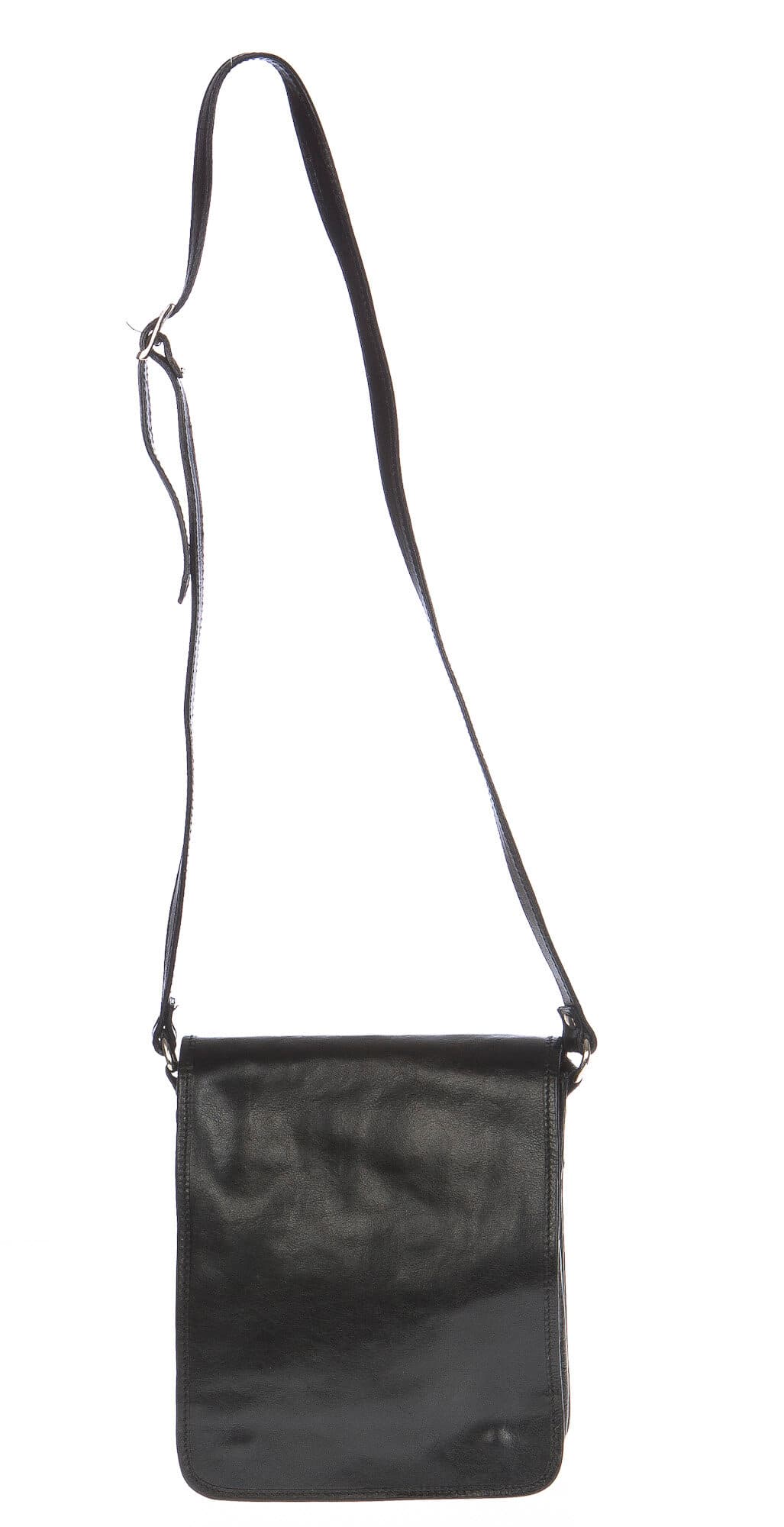 Borsa uomo in vera pelle CHIAROSCURO mod. DANIO big colore NERO Made in Italy