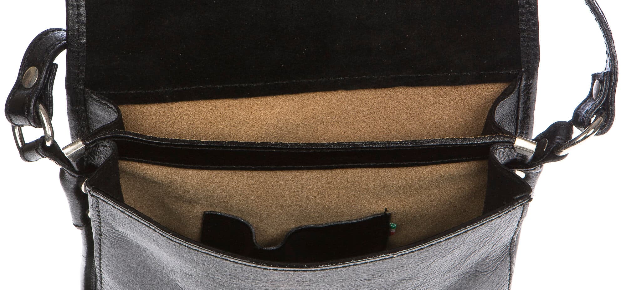 Borsa uomo in vera pelle CHIAROSCURO mod. DANIO big colore NERO Made in Italy