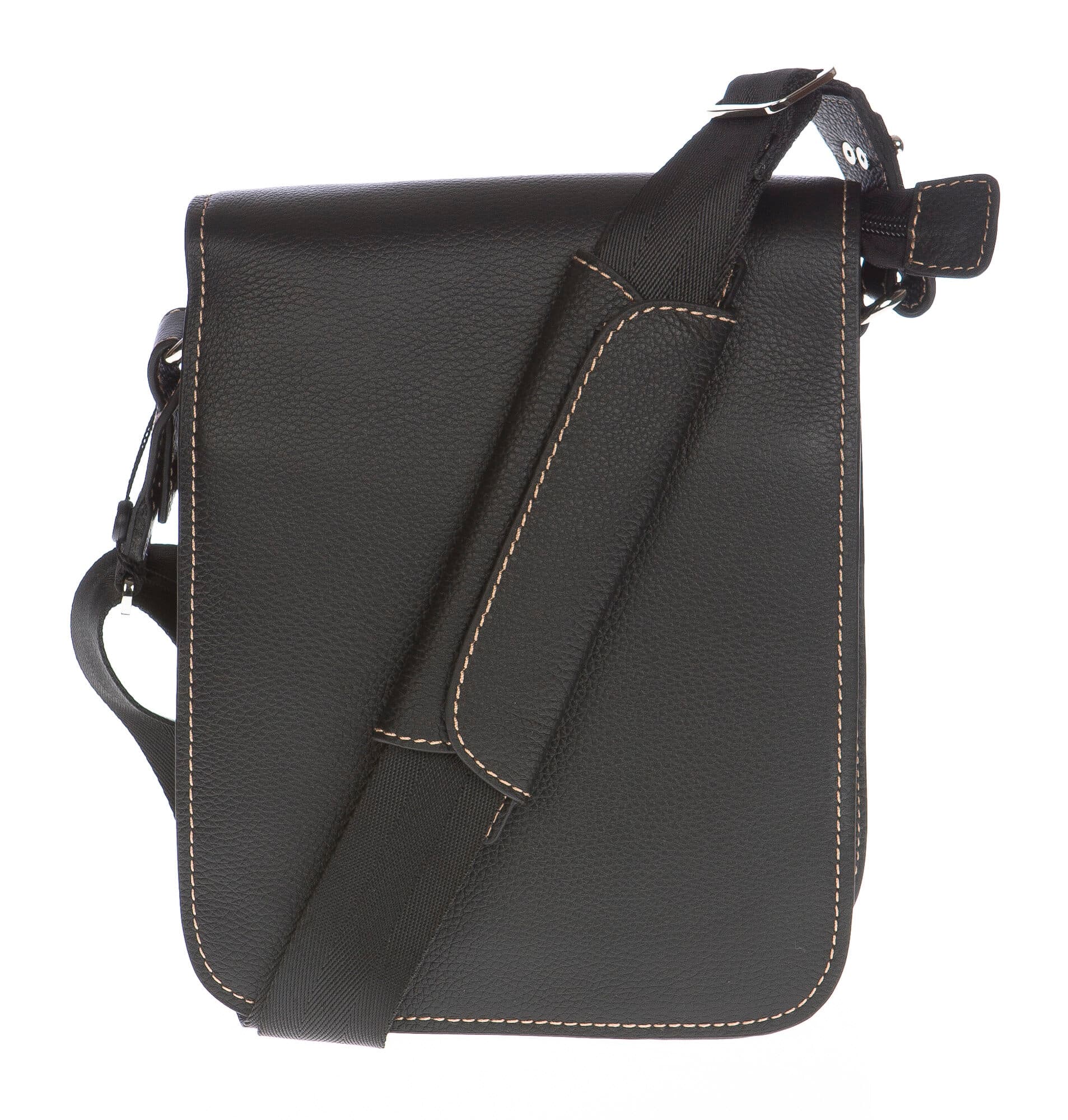 Borsa uomo in vera pelle CHIAROSCURO mod. FULVIO colore NERO Made in Italy