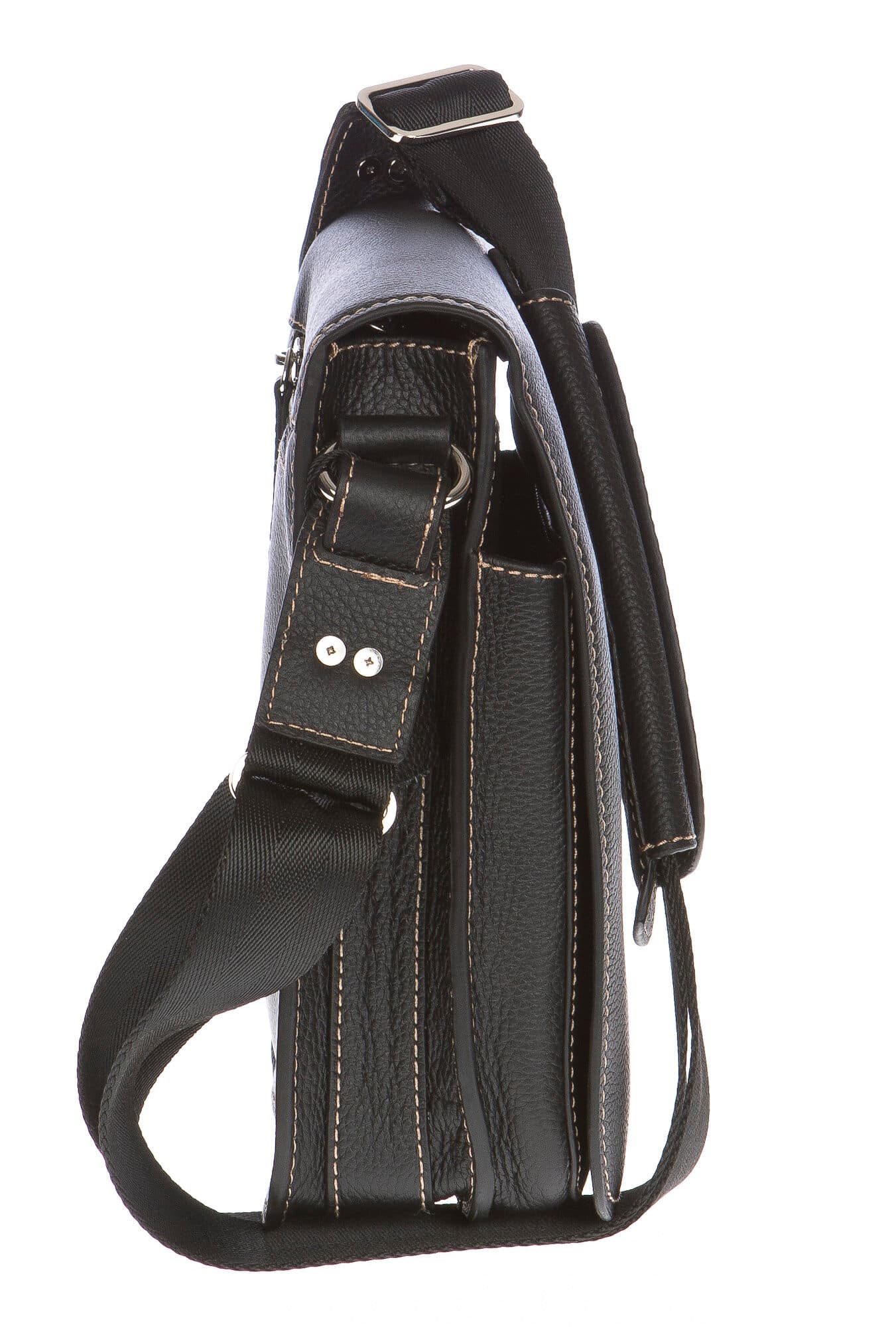 Borsa uomo in vera pelle CHIAROSCURO mod. FULVIO colore NERO Made in Italy