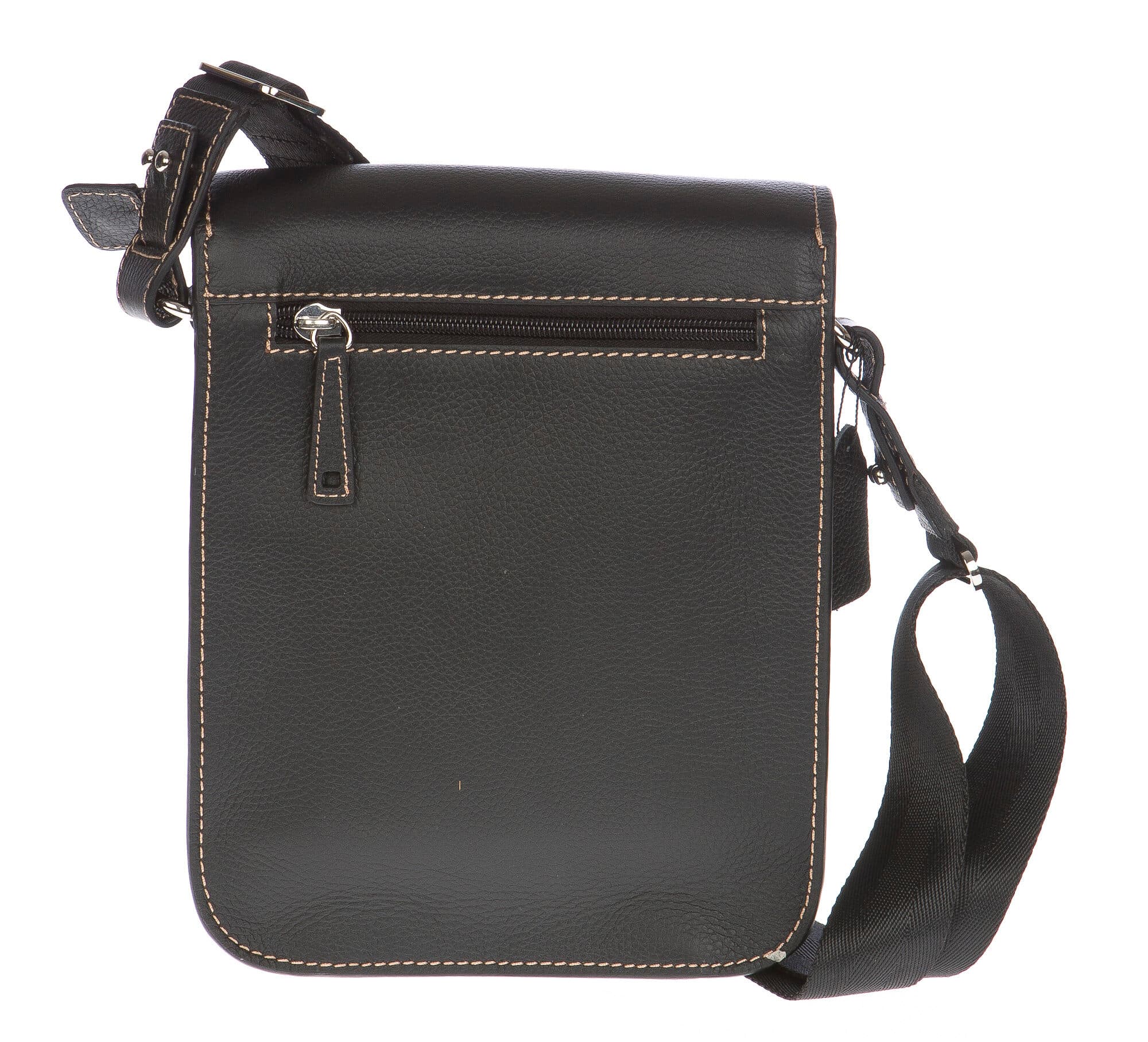 Borsa uomo in vera pelle CHIAROSCURO mod. FULVIO colore NERO Made in Italy