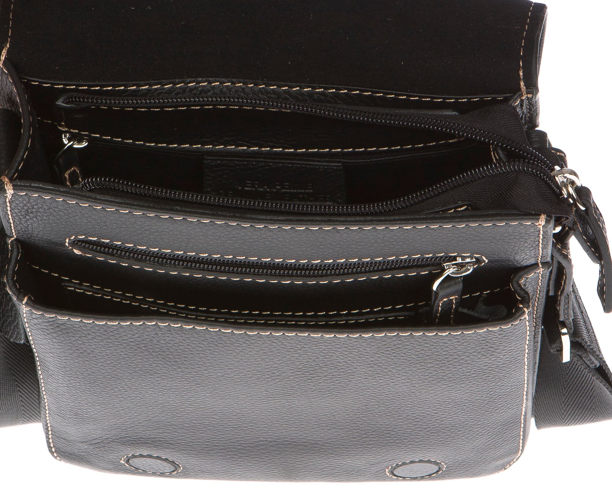 Borsa uomo in vera pelle CHIAROSCURO mod. FULVIO colore NERO Made in Italy