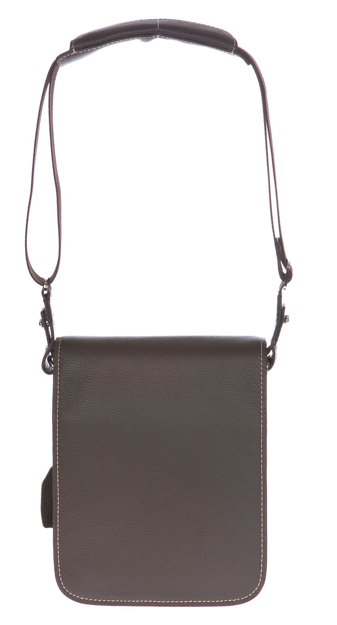 Borsa uomo in vera pelle CHIAROSCURO mod. FULVIO colore TESTA DI MORO Made in Italy