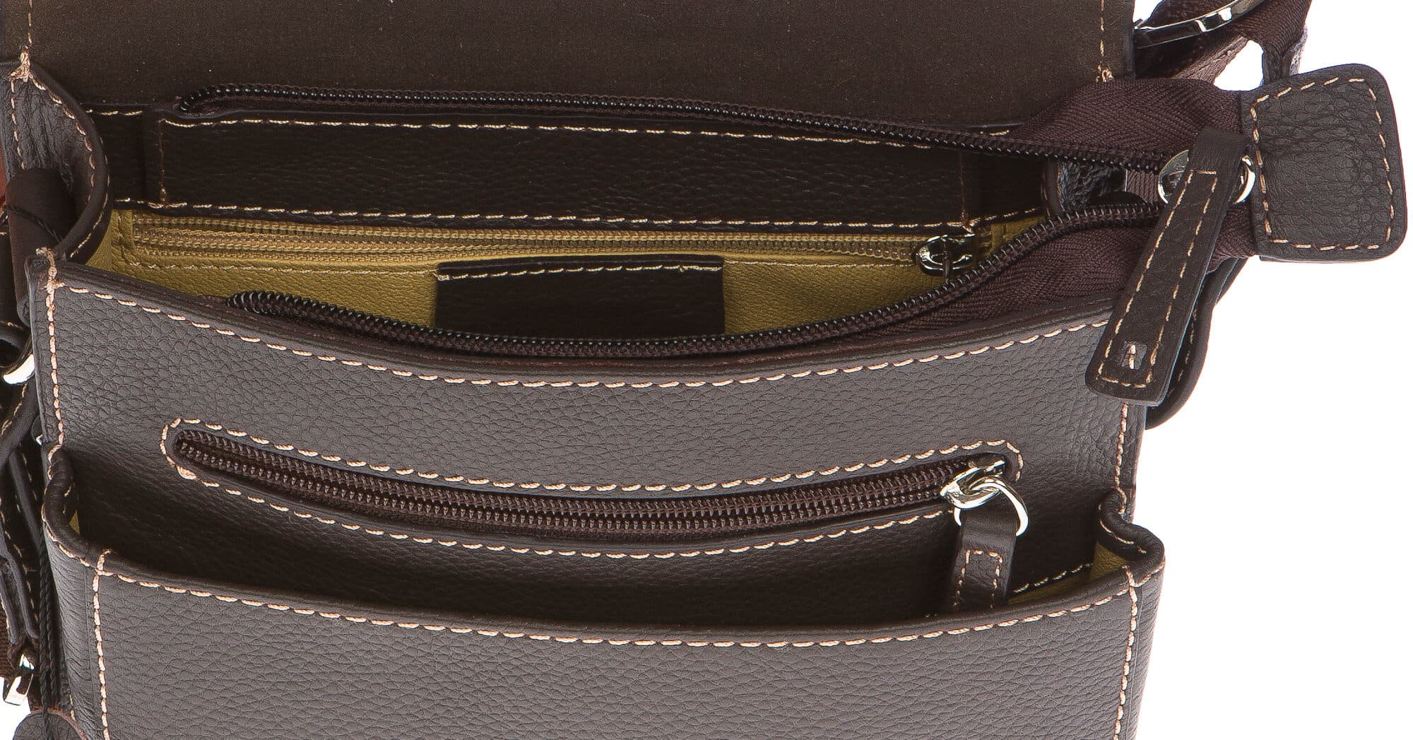 Borsa uomo in vera pelle CHIAROSCURO mod. FULVIO colore TESTA DI MORO Made in Italy