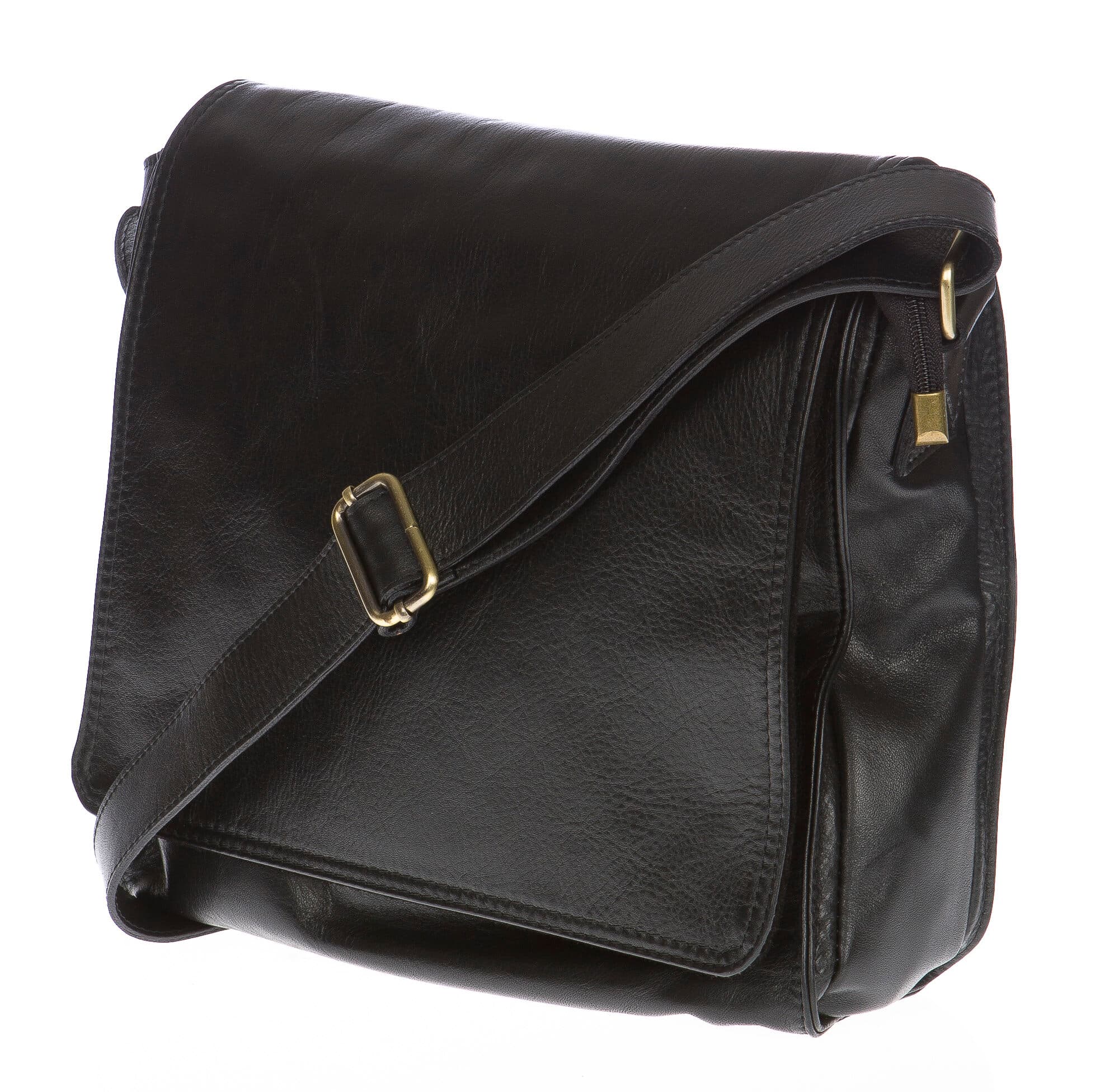 Borsa uomo in vera pelle CHIAROSCURO mod. HENRY colore NERO Made in Italy