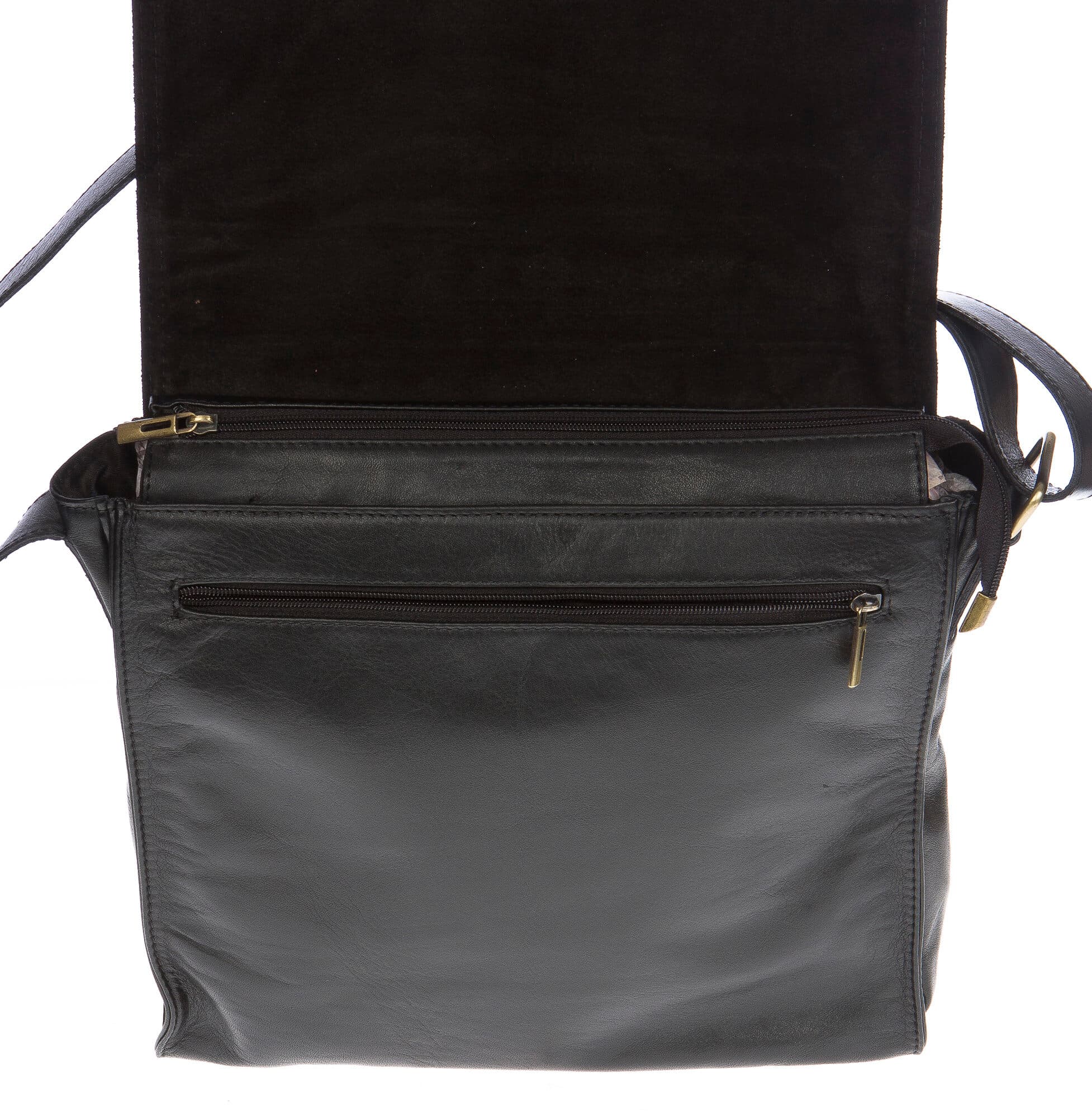 Borsa uomo in vera pelle CHIAROSCURO mod. HENRY colore NERO Made in Italy