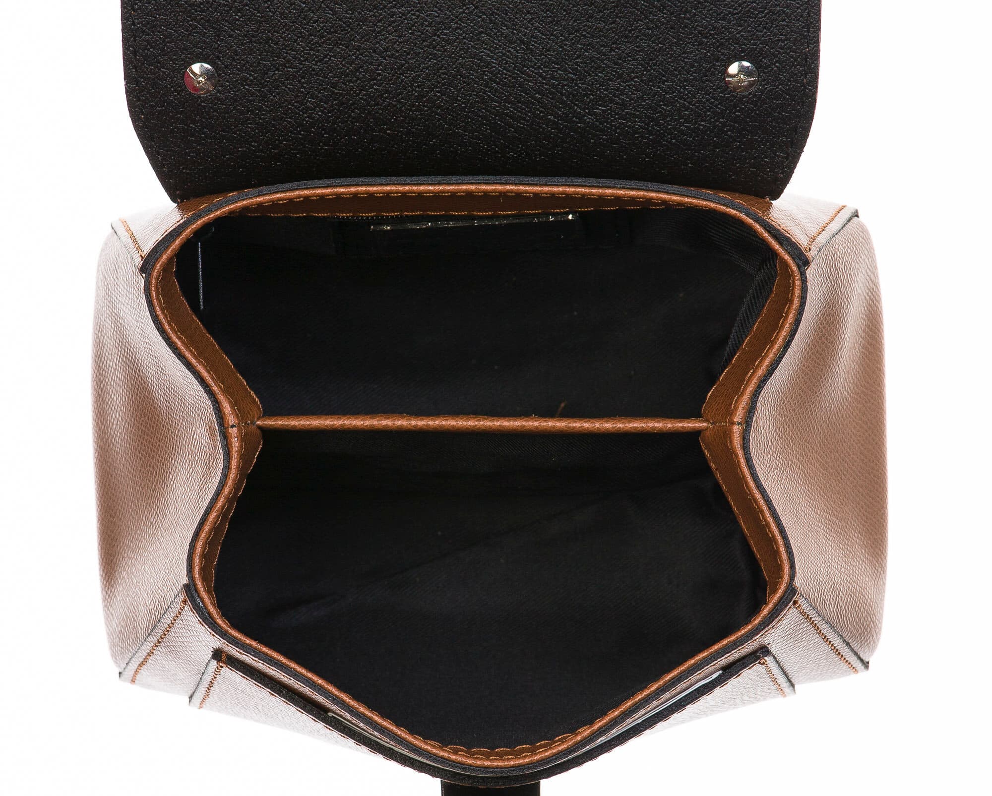 Borsa donna in vera pelle, CHIARO SCURO, mod AGNES colore marrone, Made in Italy.